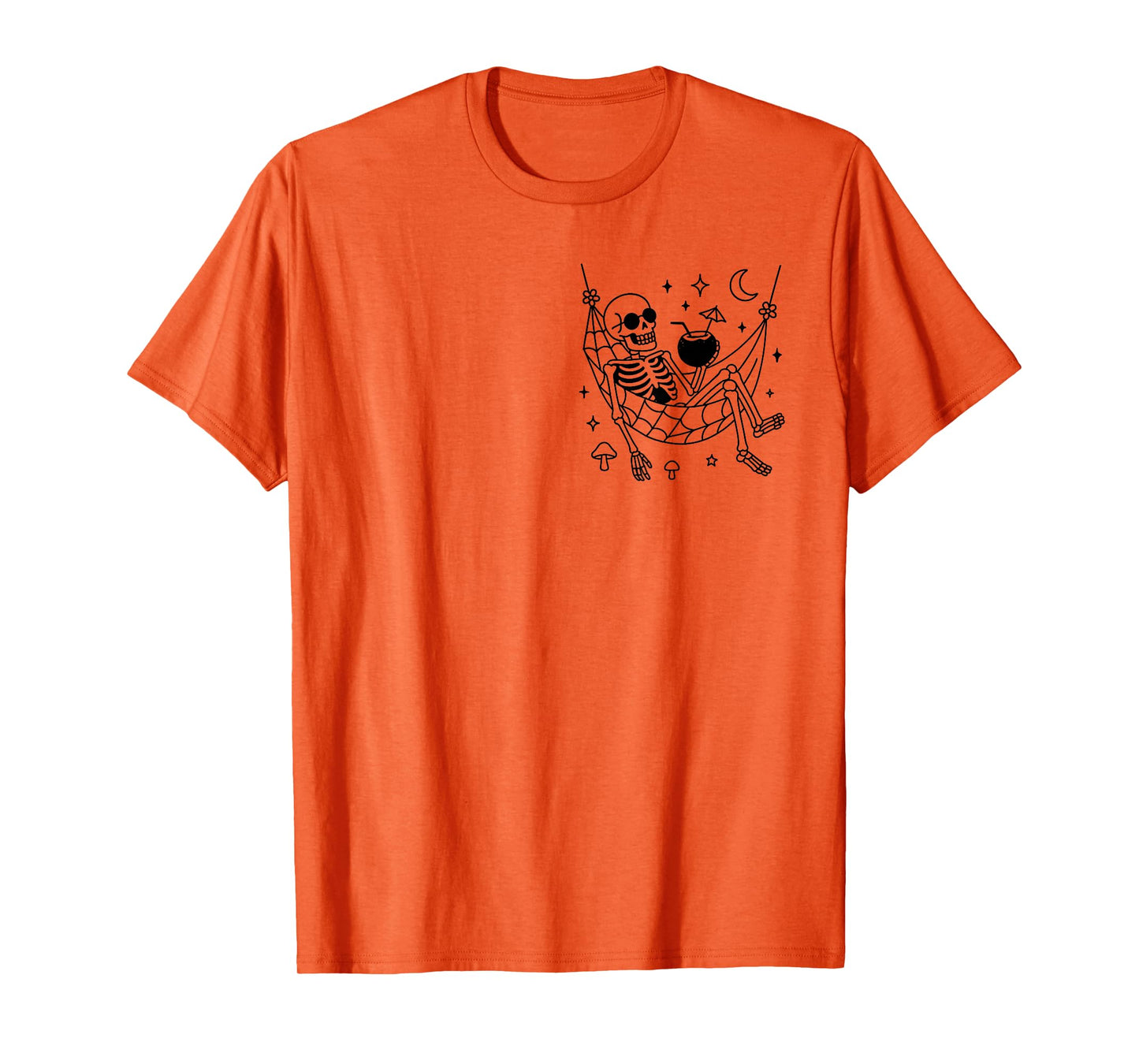 Mentally Ill But Totally Chill Halloween Skeleton (2 Sided) T-Shirt