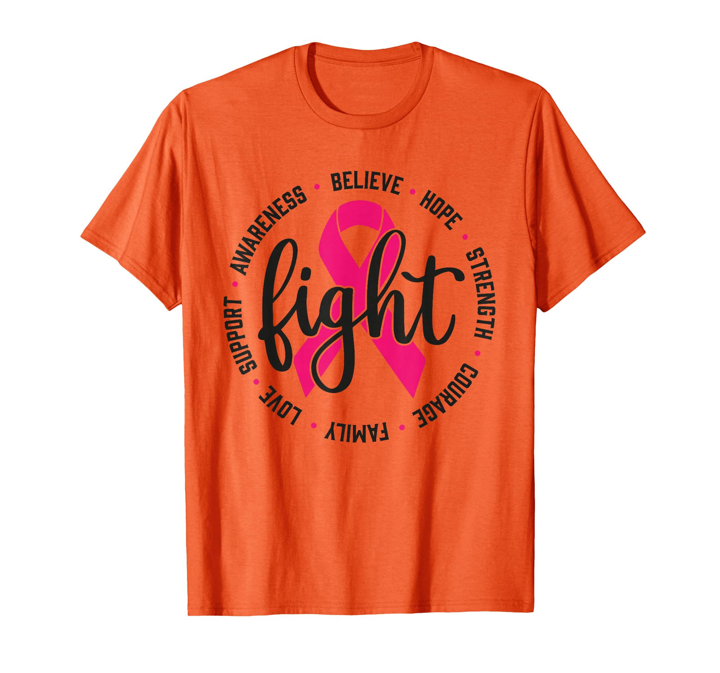 Fight Breast Survivor Pink Ribbon Breast Cancer Awareness T-Shirt