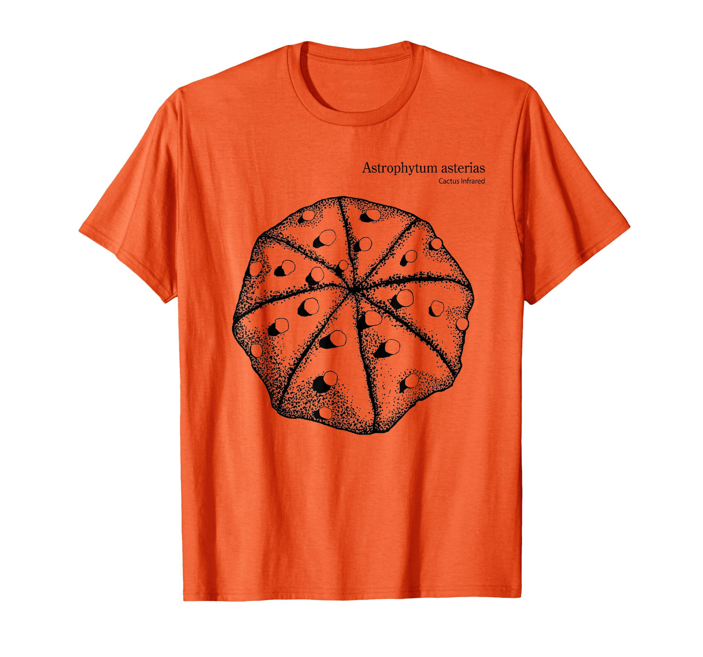 Astrophytum asterias Cactus Infrared nature lover graphic T-Shirt