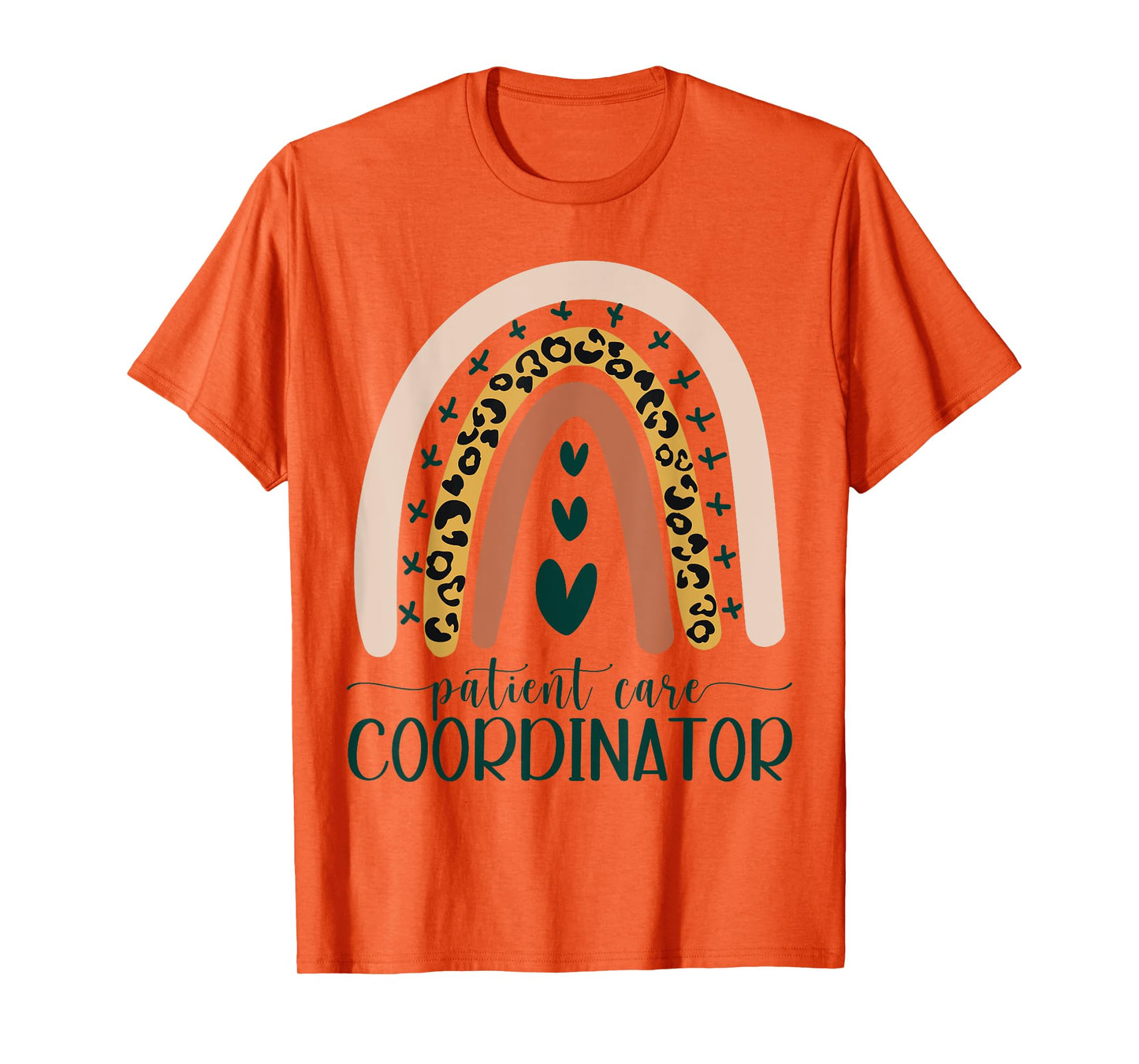 Patient Care Coordinator Appreciation Leopard Rainbow Cute T-Shirt