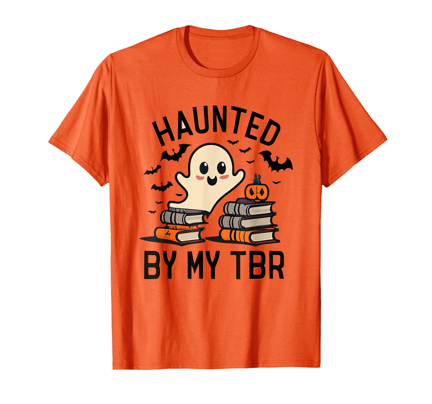Funny Haunted by My TBR Boo Halloween Book T-Shirt