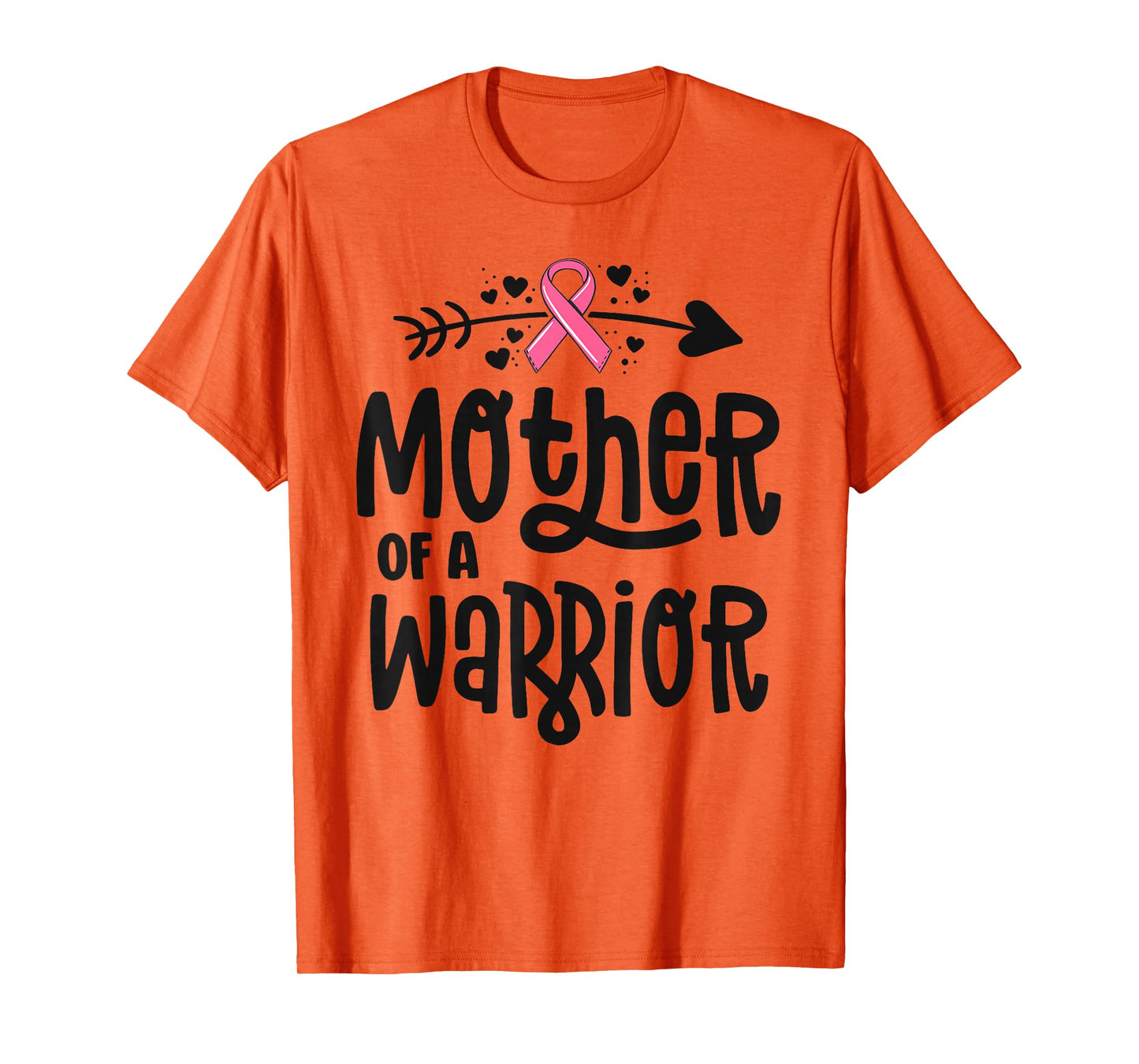Mother Of A Warrior Family Breast Cancer Shirts Pink Ribbon T-Shirt