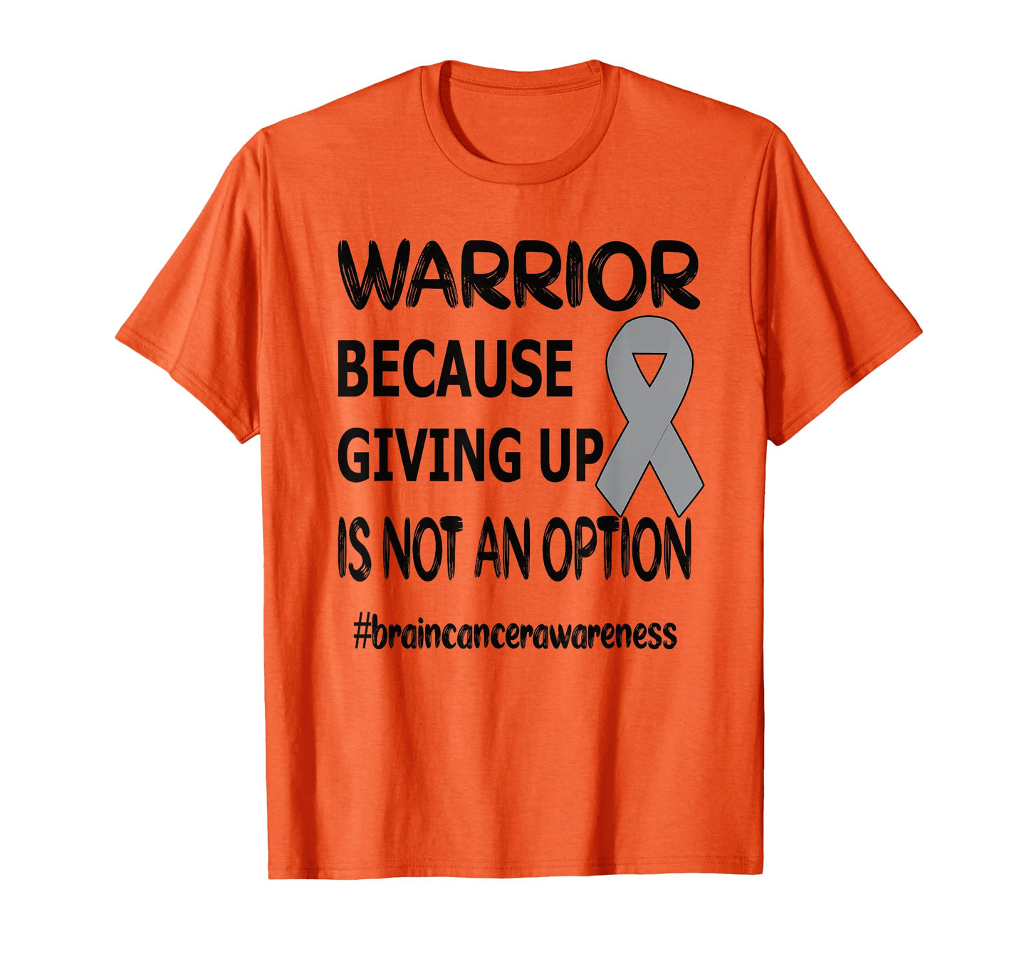 Brain Tumor Awareness Month Brain Tumor Warrior Brain Cancer Awareness Ribbon T-Shirt