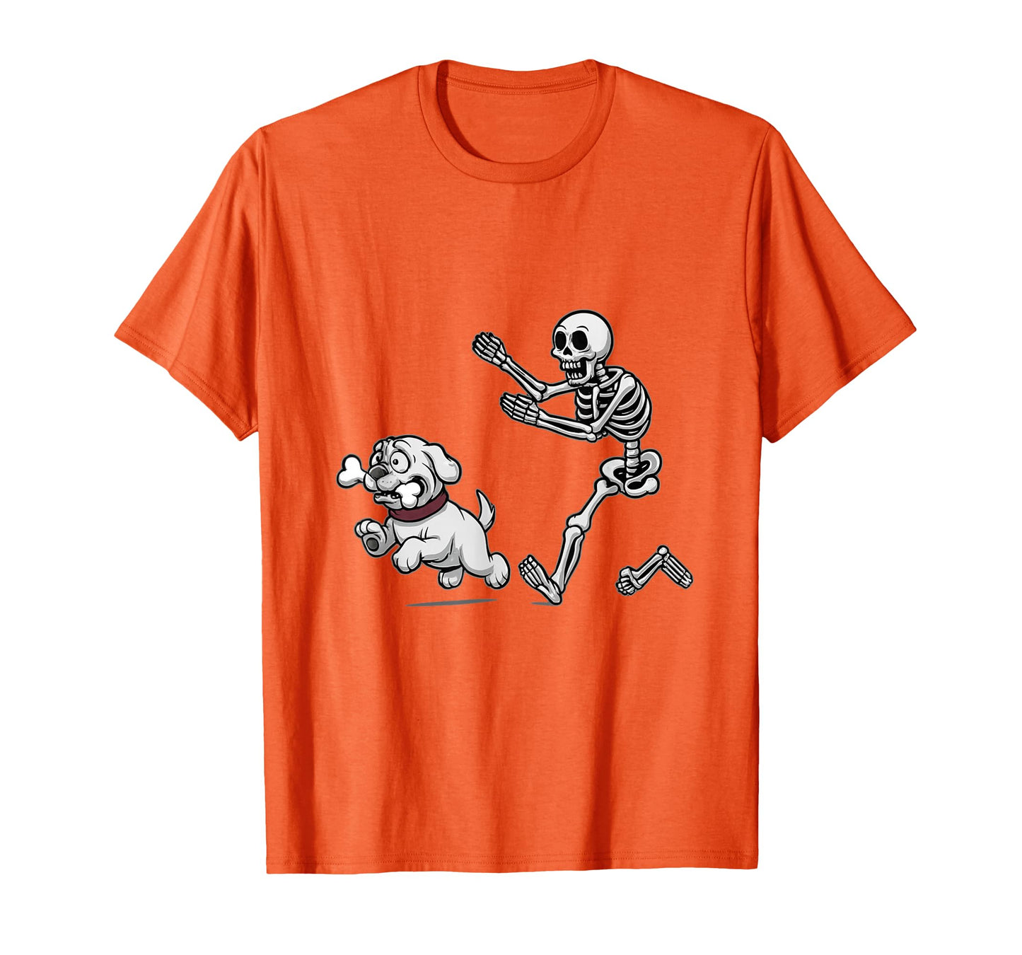 Cute Dog with Bone Halloween Humor T-Shirt