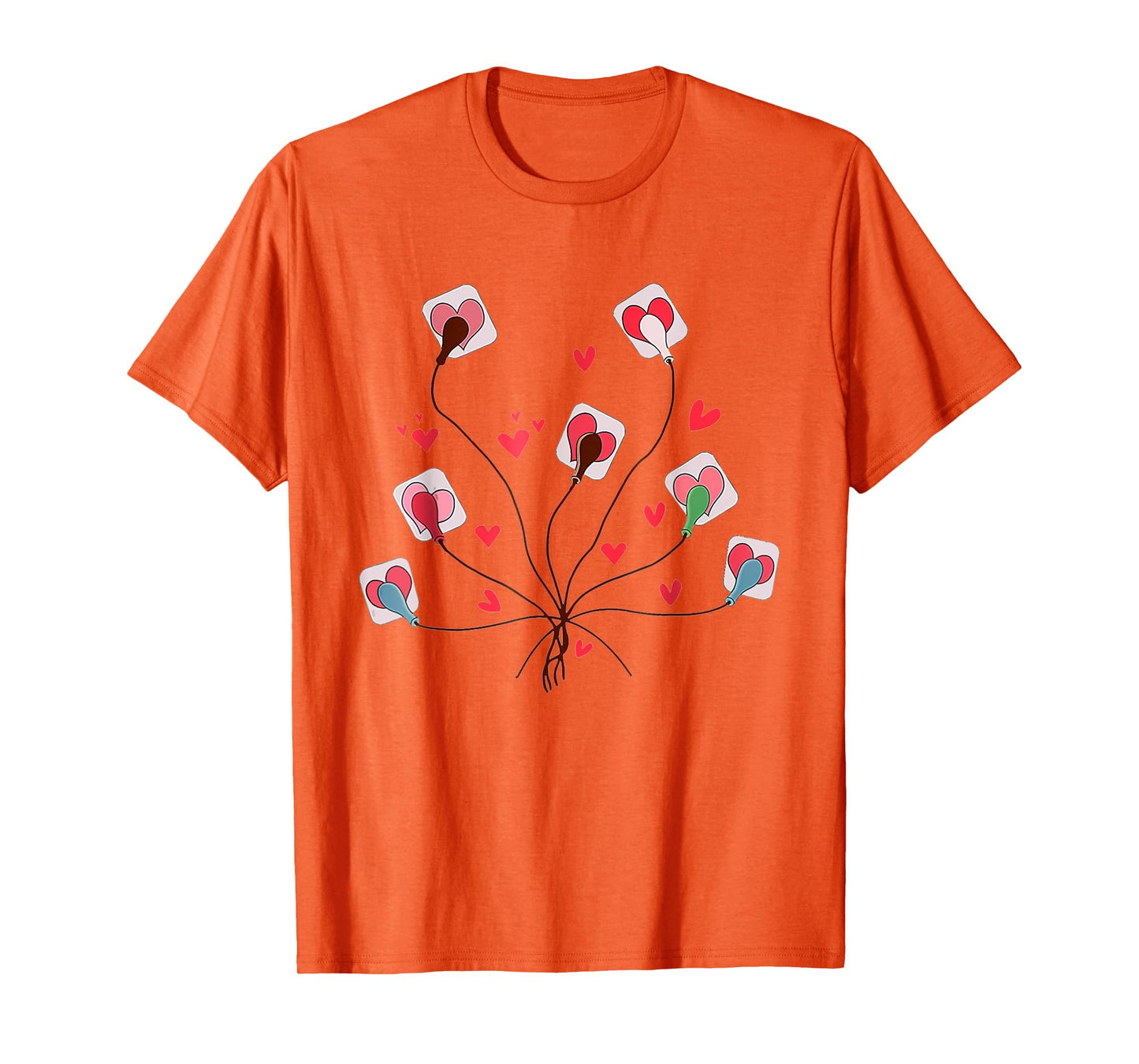 Valentines Ekg Leads Cheat Sheet Telemetry Cardiac Nurse T-Shirt