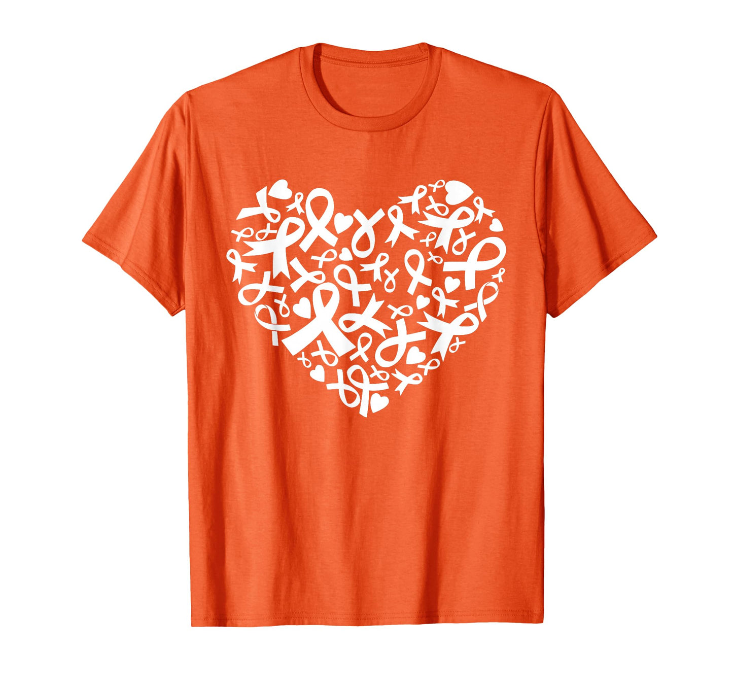 Womens Breast Cancer Awareness Heart Ribbon Pink Support T-Shirt