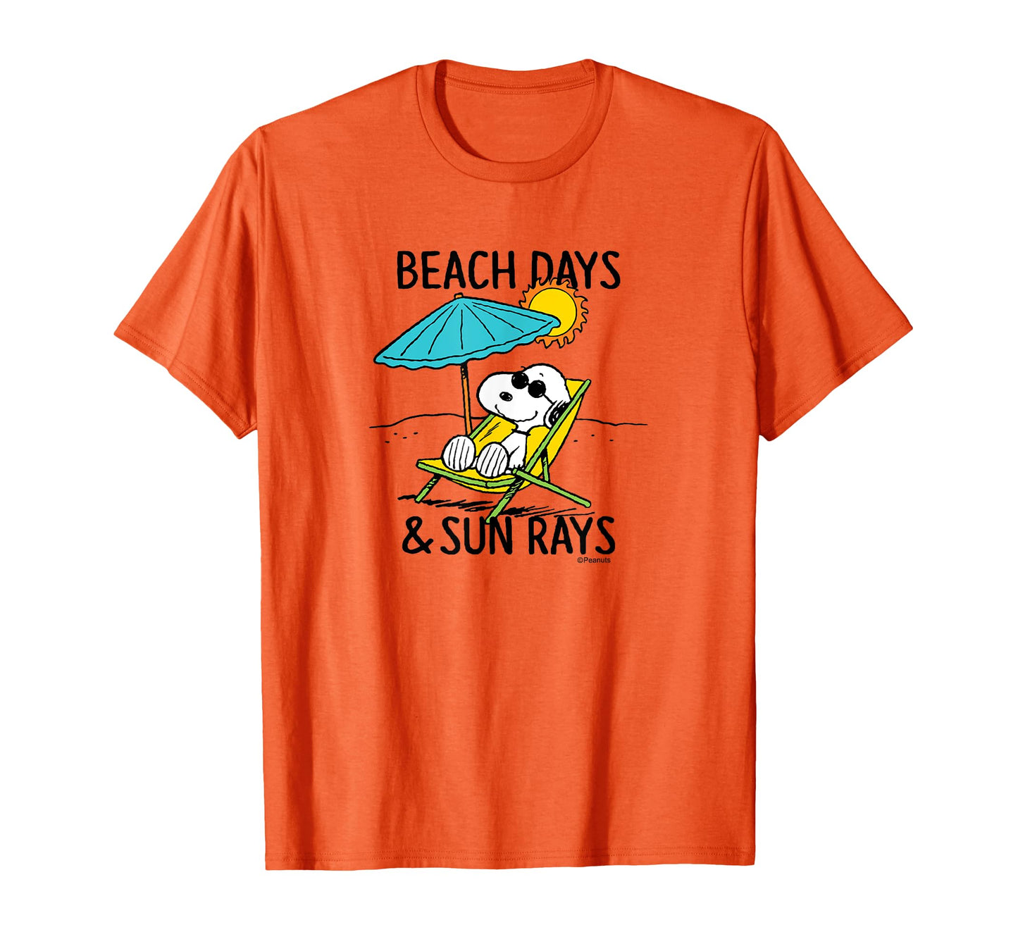 Peanuts - Snoopy Beach Days Sun Rays T-Shirt