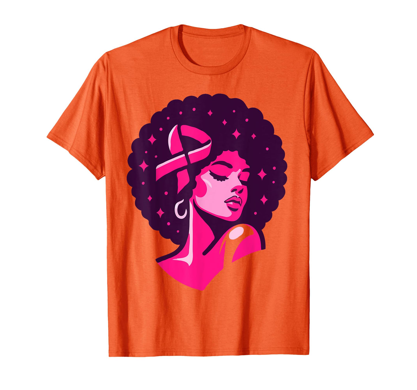 Breast Cancer Black African American Women Support Pink T-Shirt