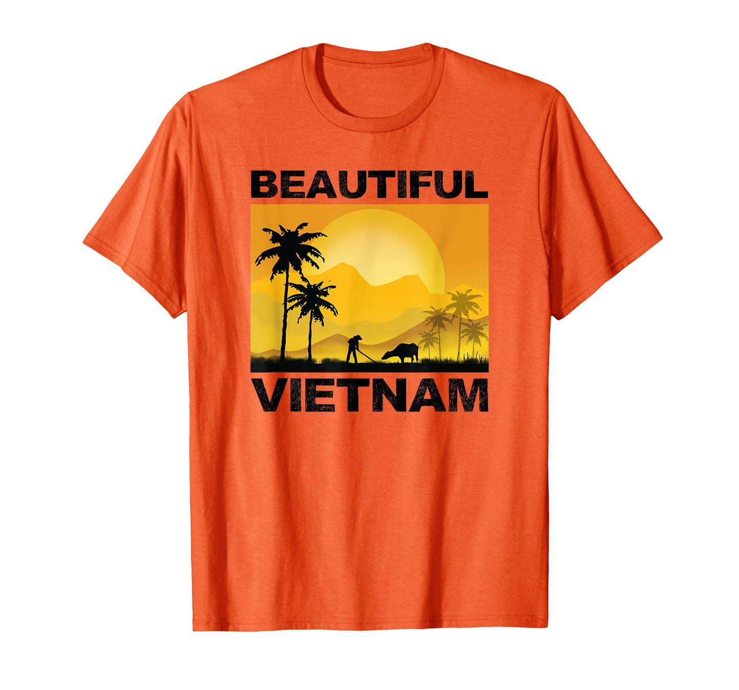 Vietnam Vietnamese Farmers Rice Fields Flag Viet Pride T-Shirt