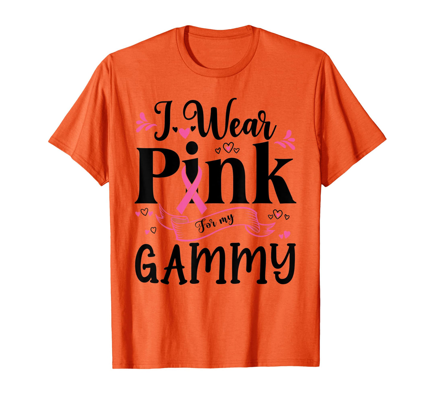October Breast Cancer Support I Wear Pink For My Gammy T-Shirt