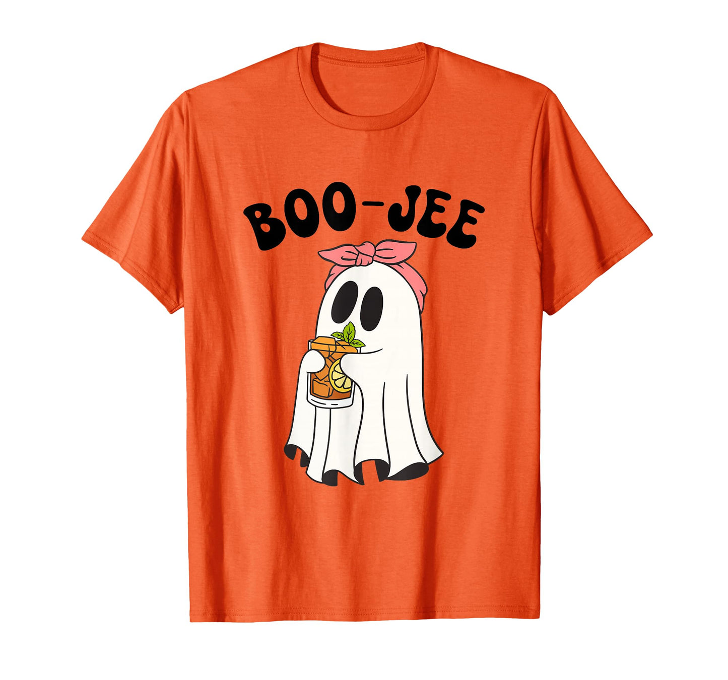 Funny Boo-JEE Ghost Halloween Pink Coquette Spooky Season T-Shirt