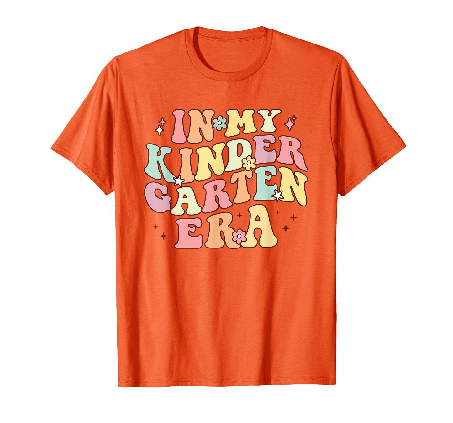 In My Kindergarten Era Retro Back To School Teacher Student T-Shirt