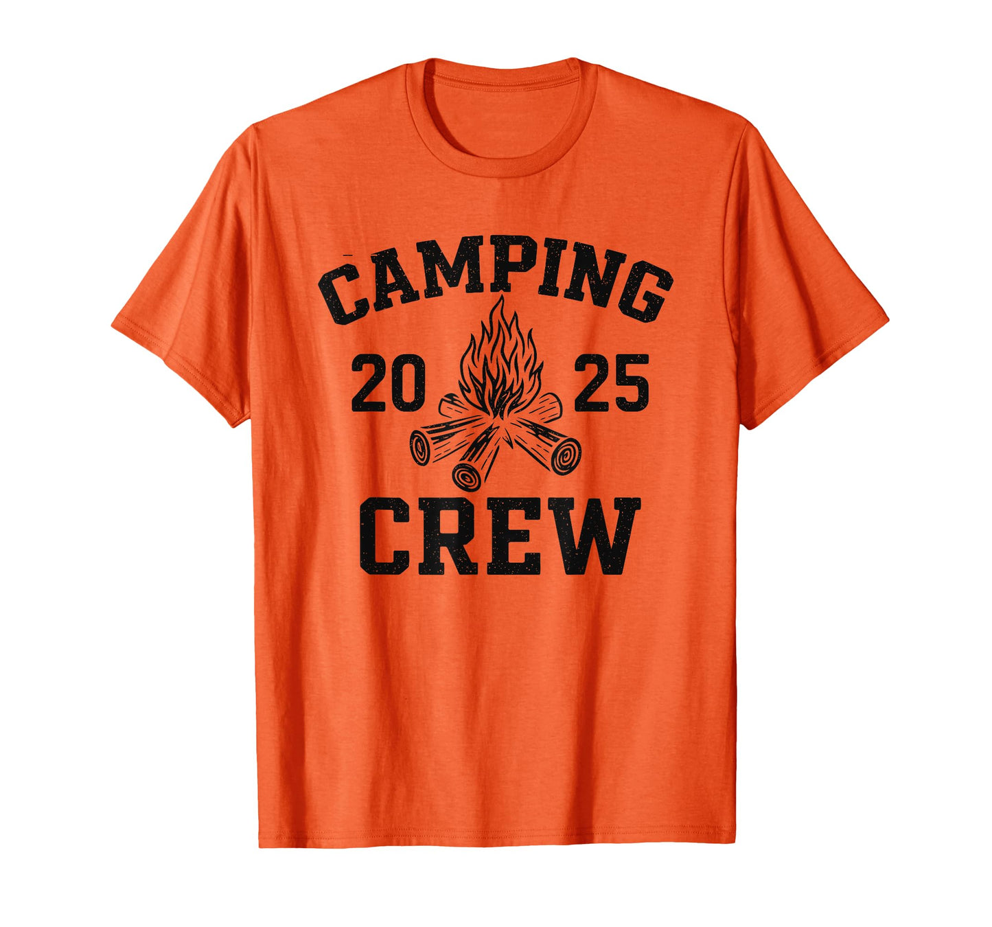 Retro Camp Trip Family Matching Group Camping Crew 2025 T-Shirt