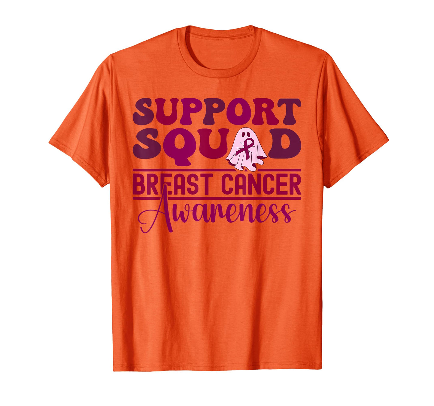 Support Squad Breast Cancer Awareness halloween kids girls T-Shirt