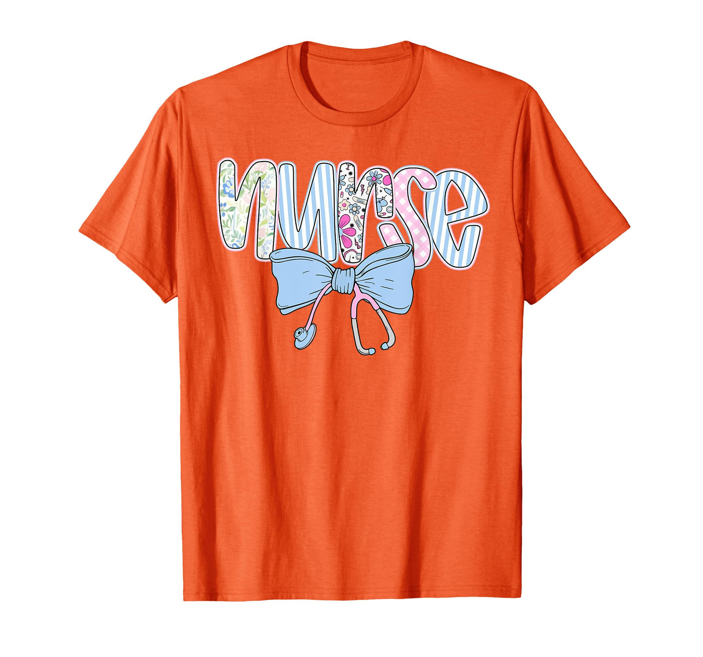 Nurse Floral Coquette Checkered Nurse Nurse Week T-Shirt