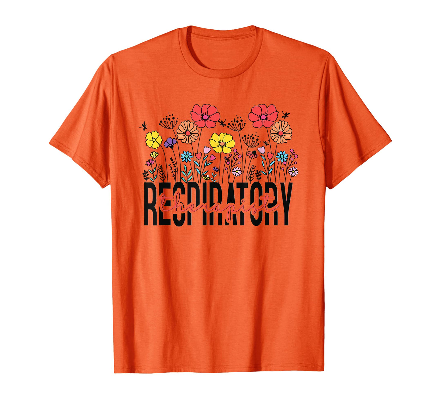 Respiratory Therapist RT Funny Halloween Costume Flower T-Shirt