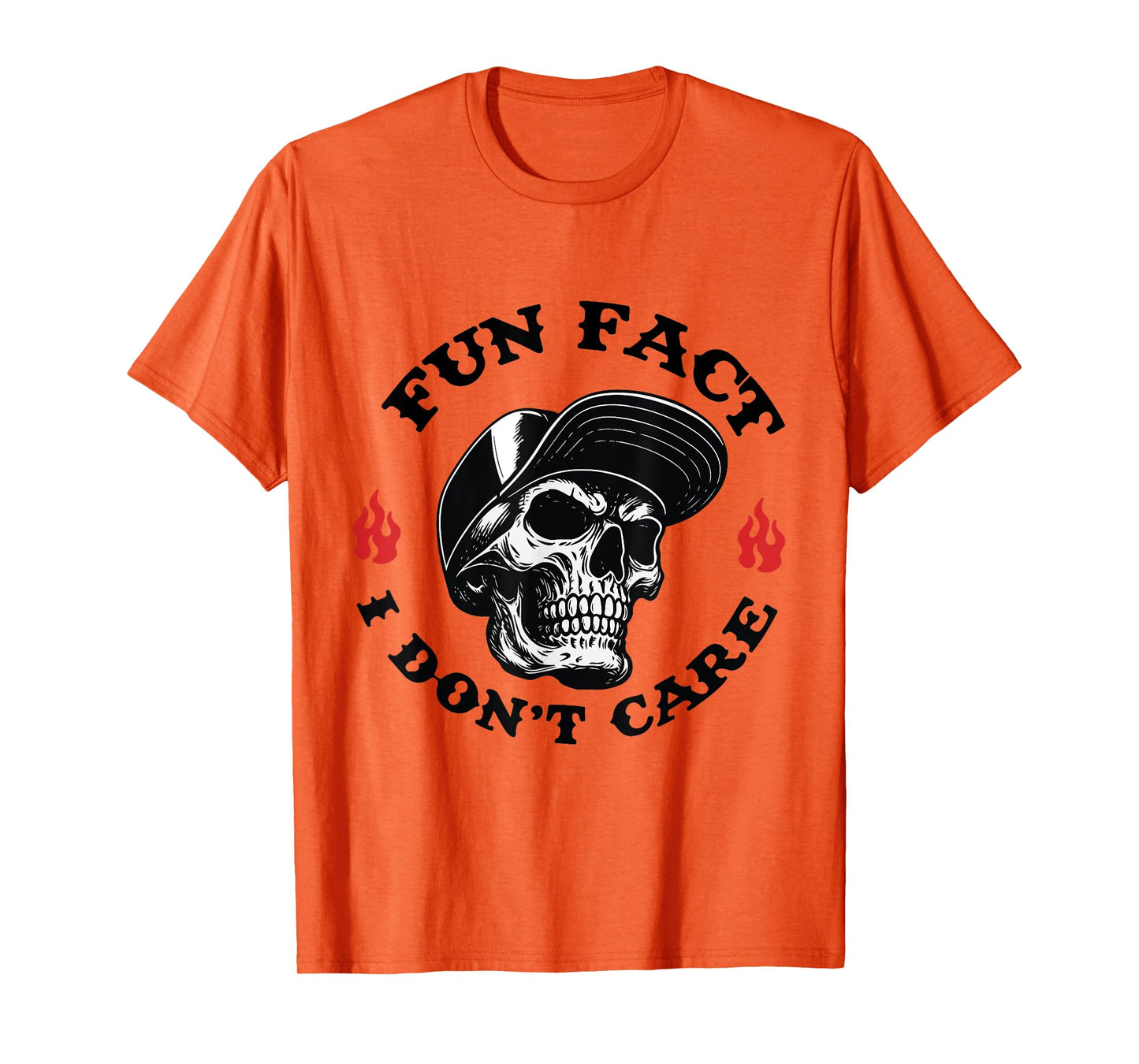 Fun Fact I Don't Care Skull T-Shirt