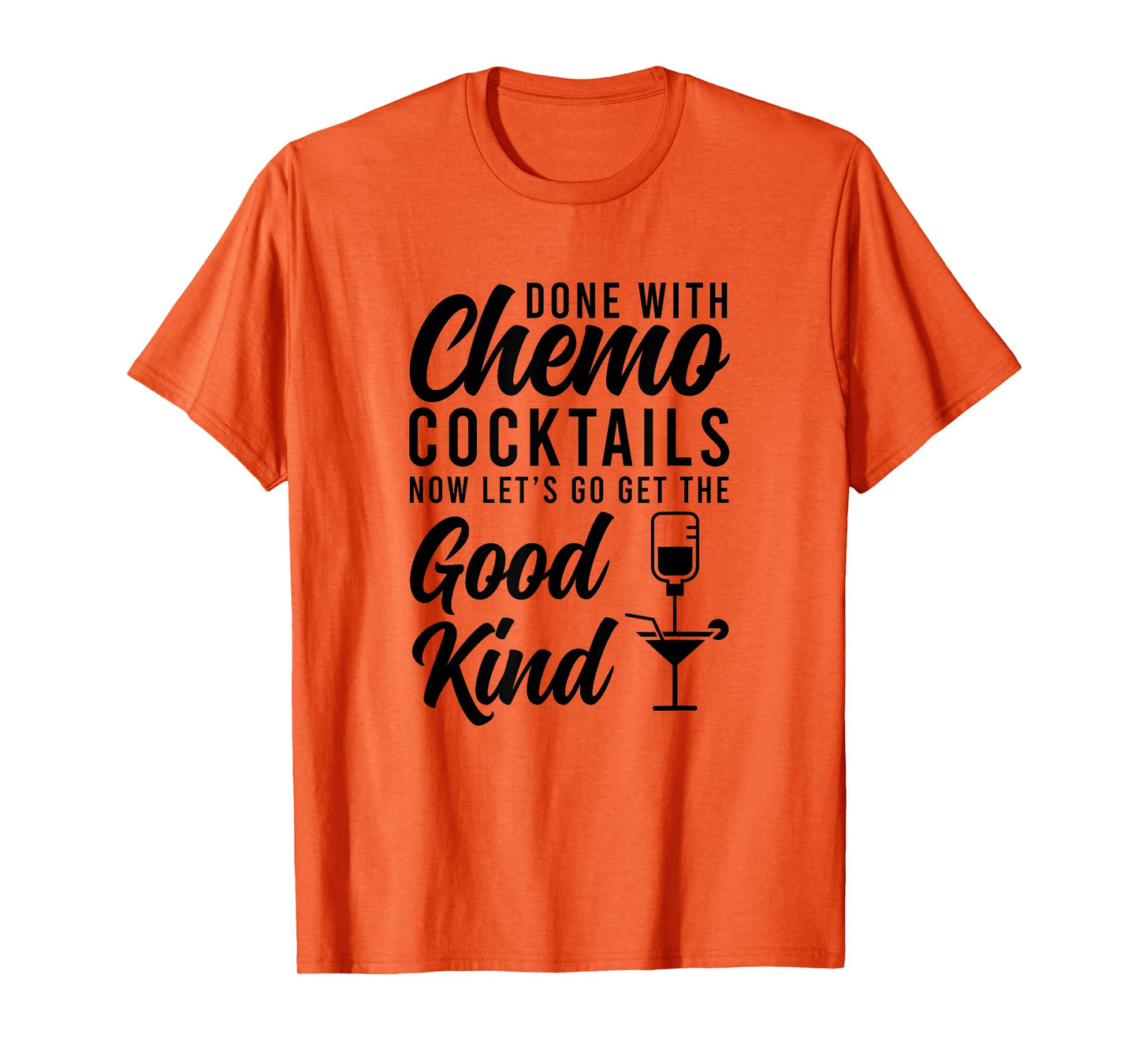 Funny Last Day Of Chemotherapy For Cancer Survivor Unisex-Adults Grey Cotton 50% Polyester 50% Classic Fit Short Sleeve T-Shirt
