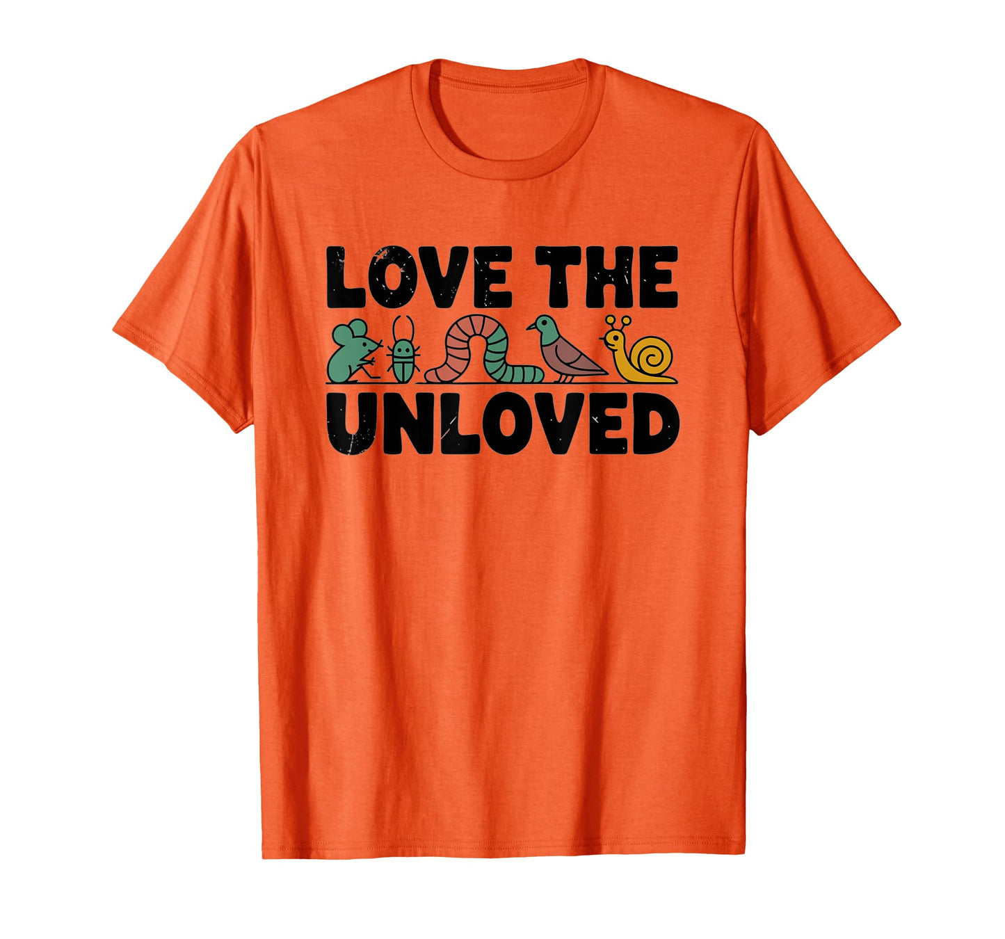 Love The Unloved Cute Insect Mouse Snail Worm Frog Bird T-Shirt