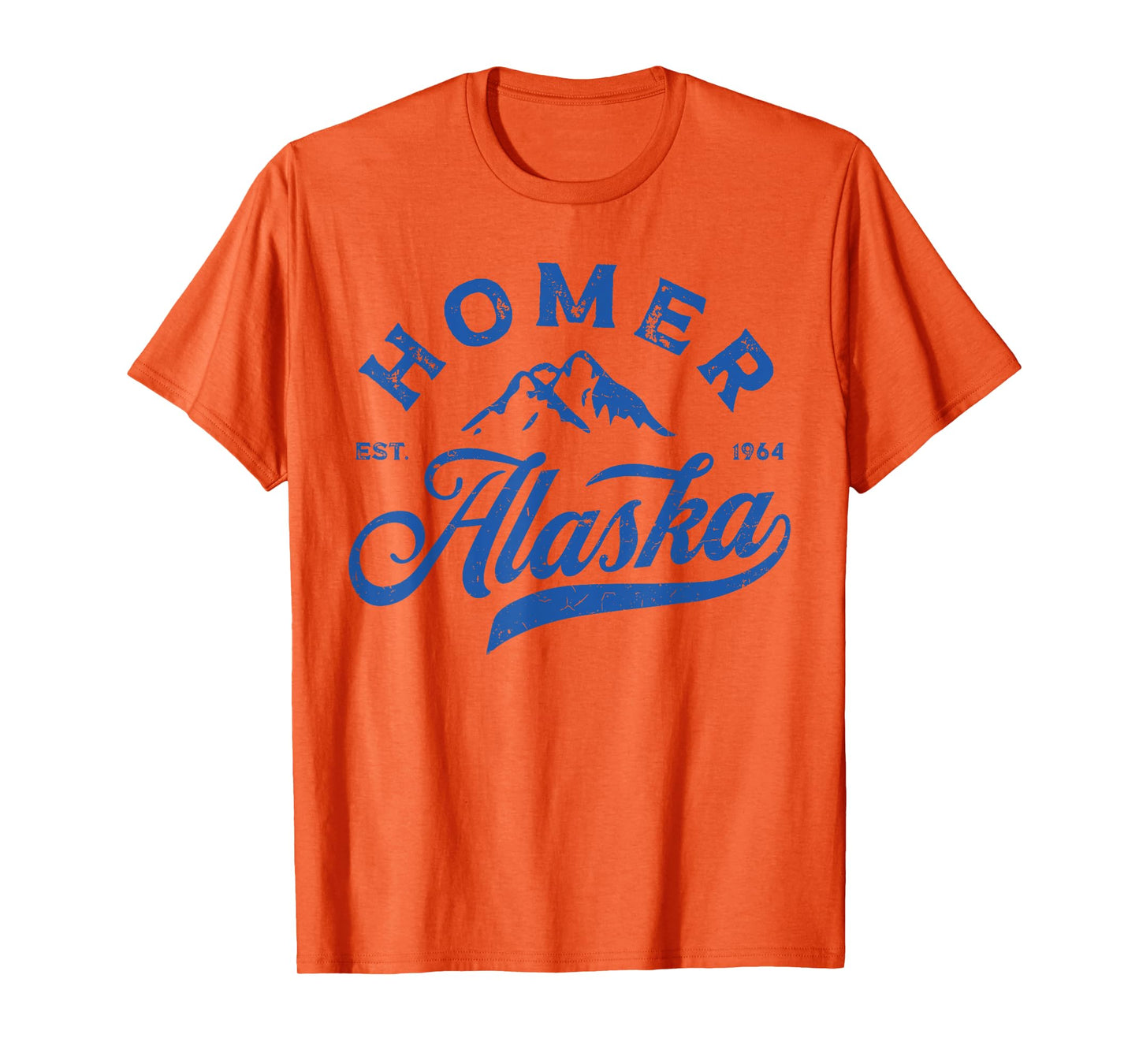 Vintage Homer Alaska AK Mountains Family Vacation Souvenir T-Shirt