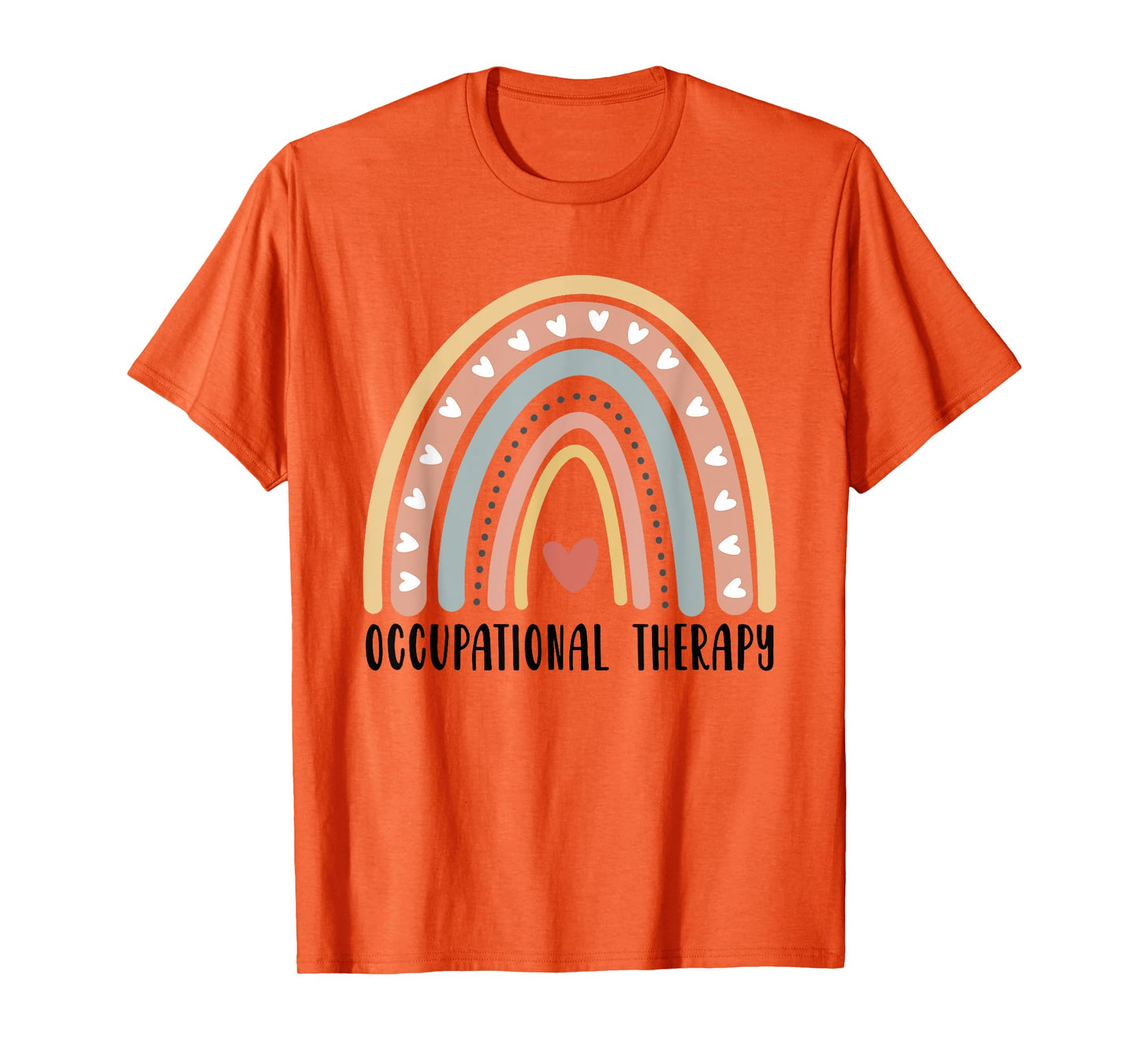 Occupational Therapy OT Month Therapist Boho Rainbow T-Shirt