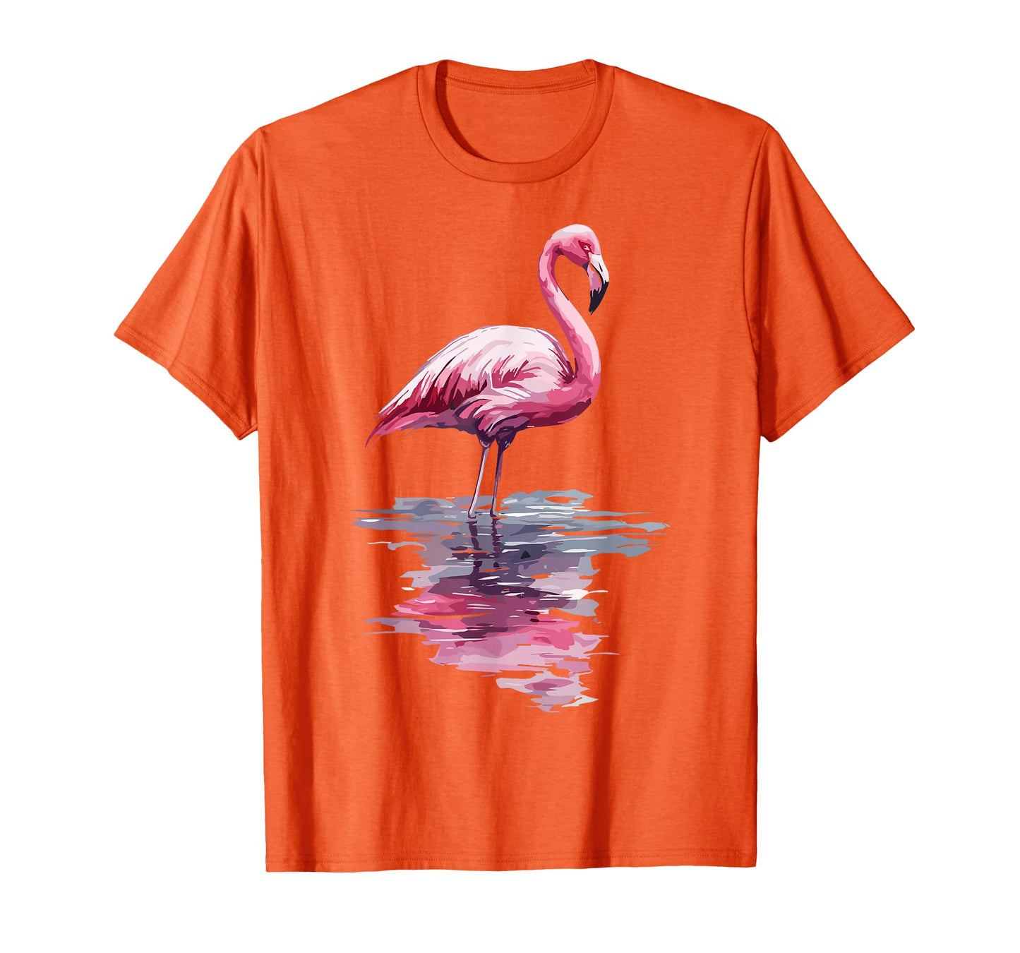 Pink Flamingo Bird Watercolor Cute Flamingo T-Shirt