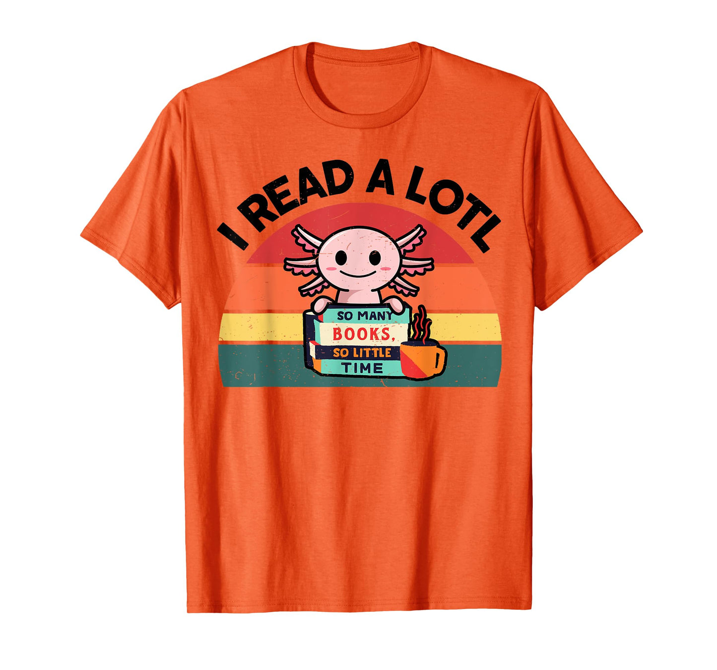 Axolotl-Shirt Reading Book Readsolotl Kids Boys Girls Cute T-Shirt