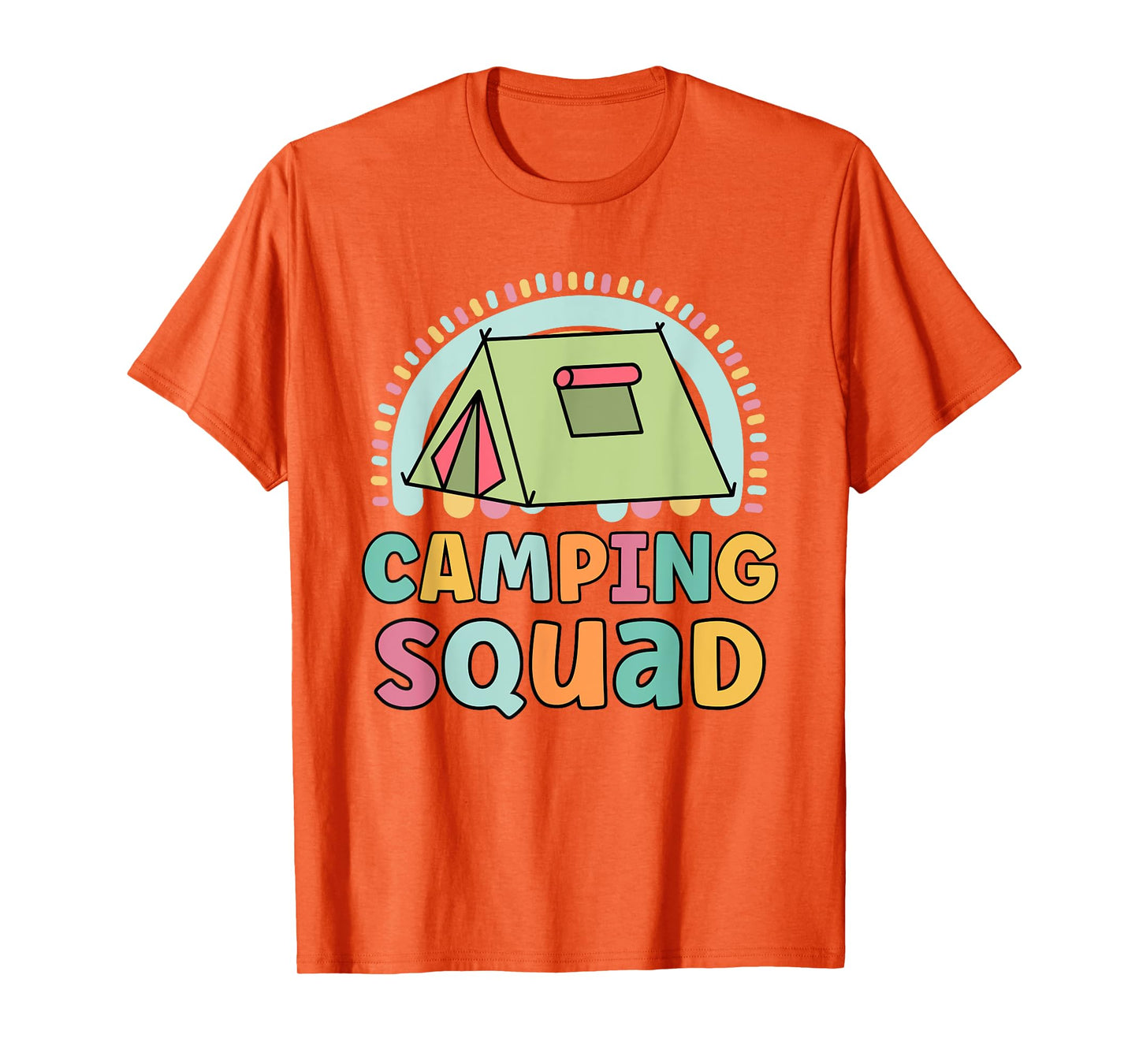 Camping Squad Funny Matching Girls Camping Trip Vacations T-Shirt