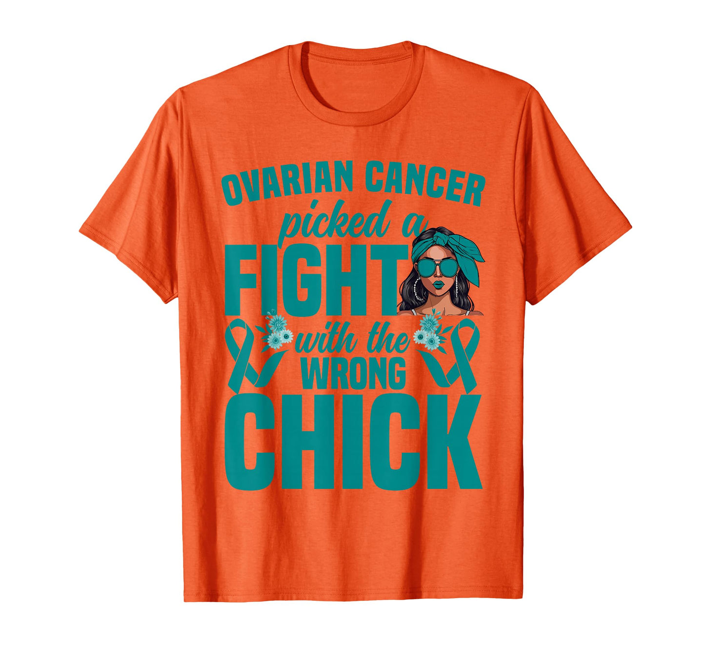 Ovarian Cancer Awareness Women Girls Survivor Ovarian Cancer T-Shirt