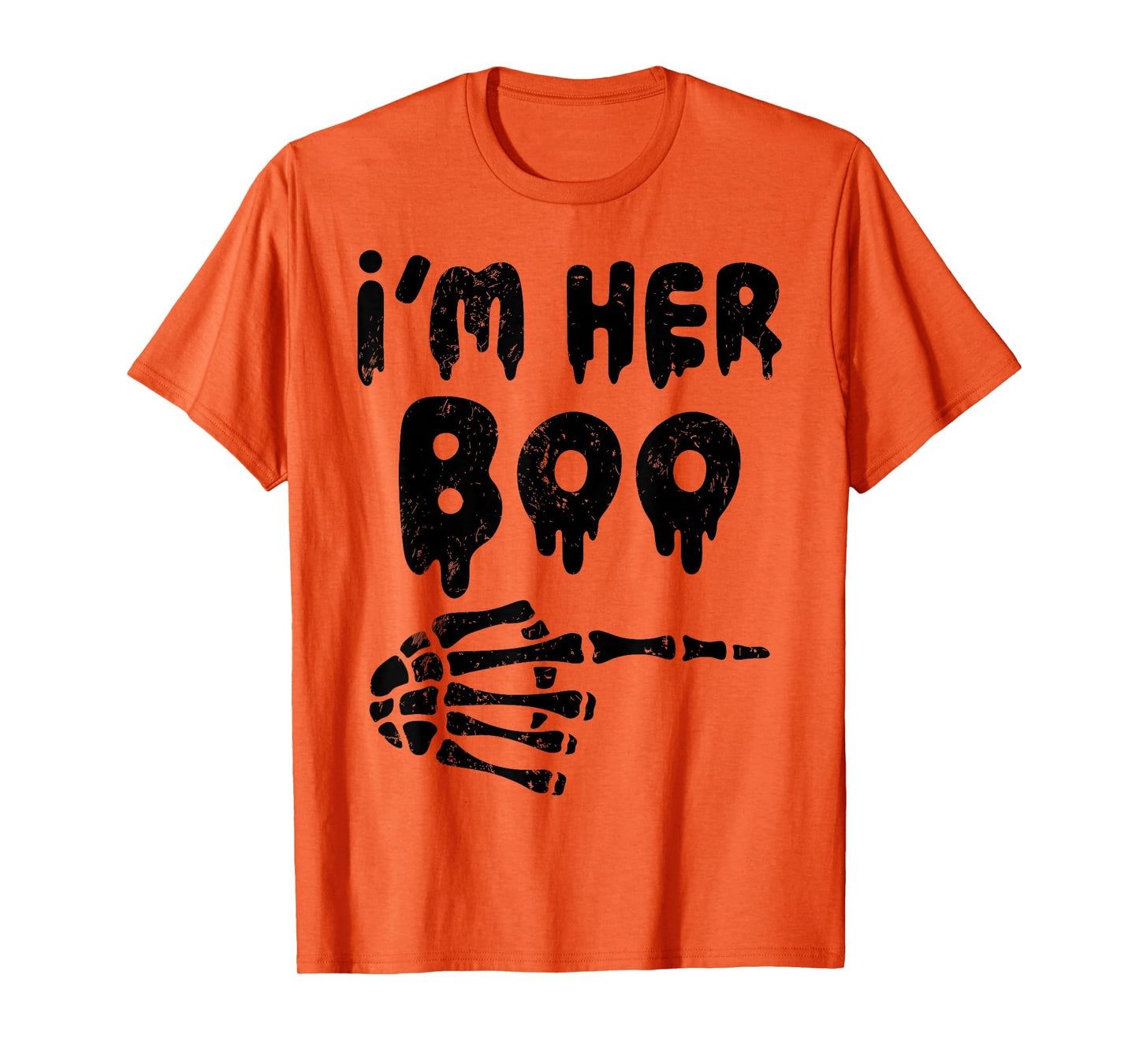 Im Her Boo Im His Ghoul Halloween Couple Matching Women Men T-Shirt