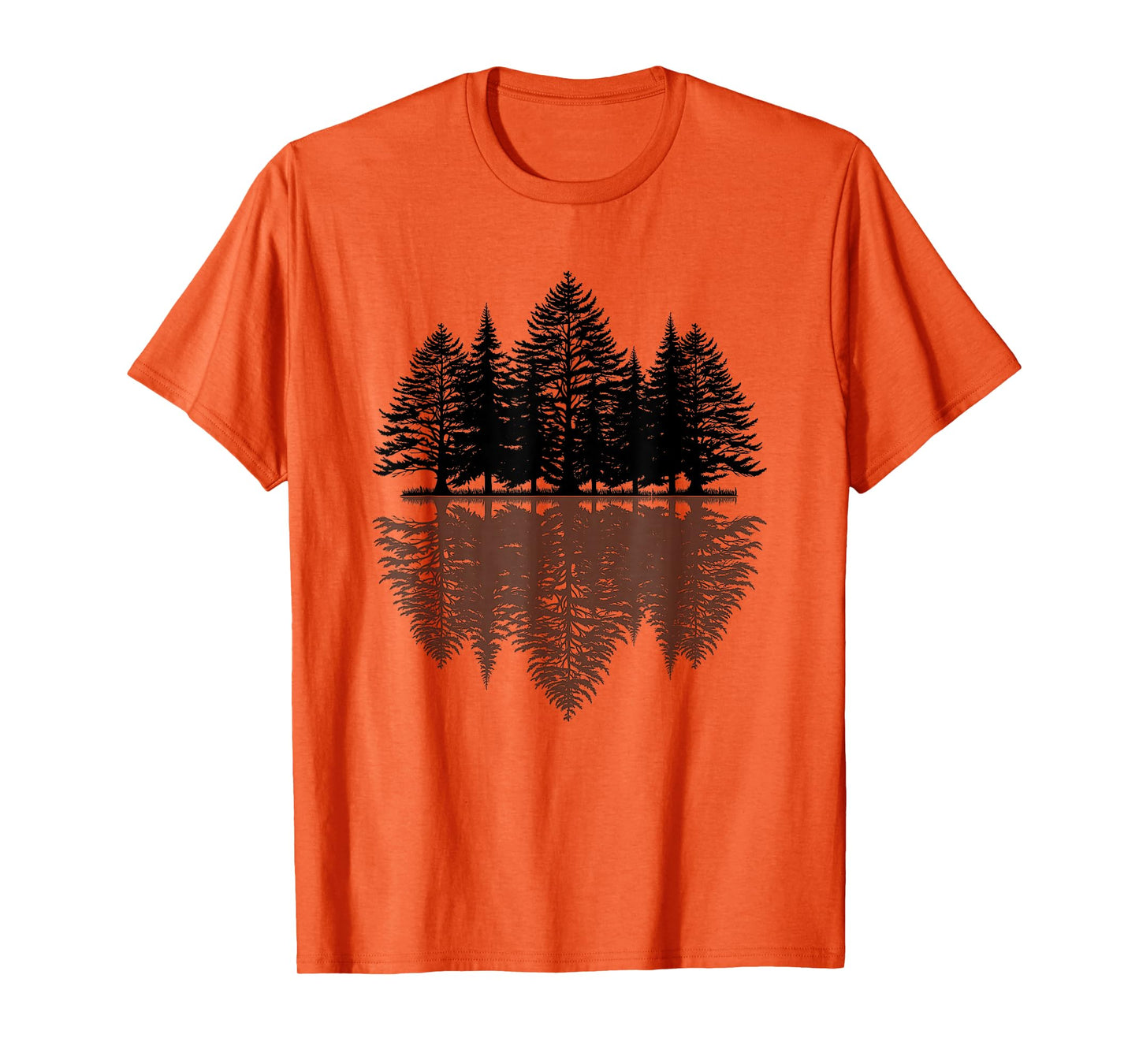Wildlife Nature Forest Trees Reflection Outdoor Forest T-Shirt