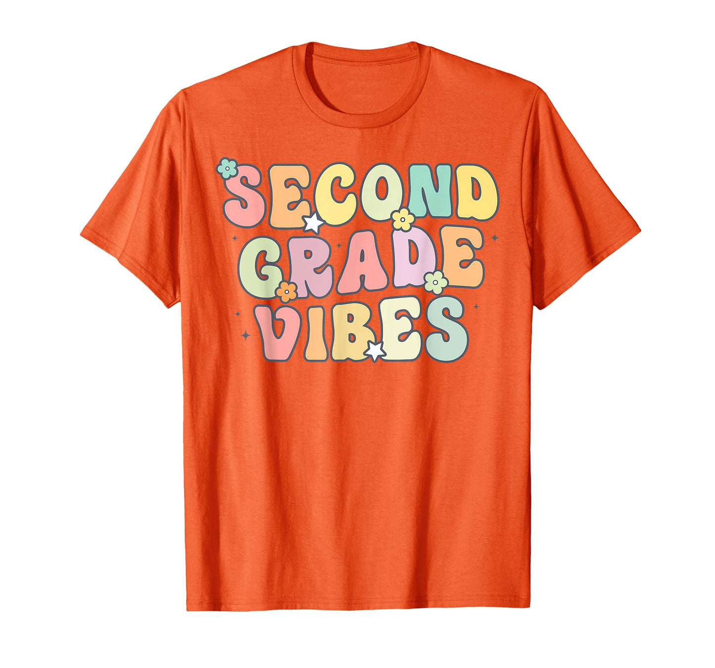Second Grade Vibes Retro 2nd Grade Teacher 1st Day Of School T-Shirt
