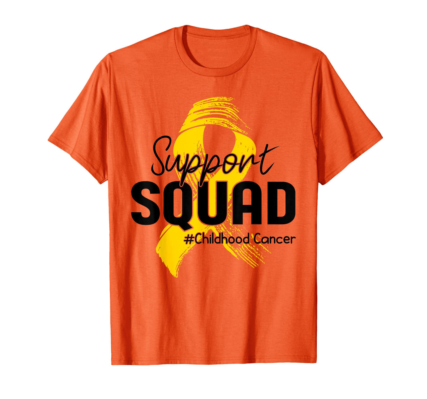 Childhood Cancer Awareness Support Squad Gold Ribbon Kids T-Shirt