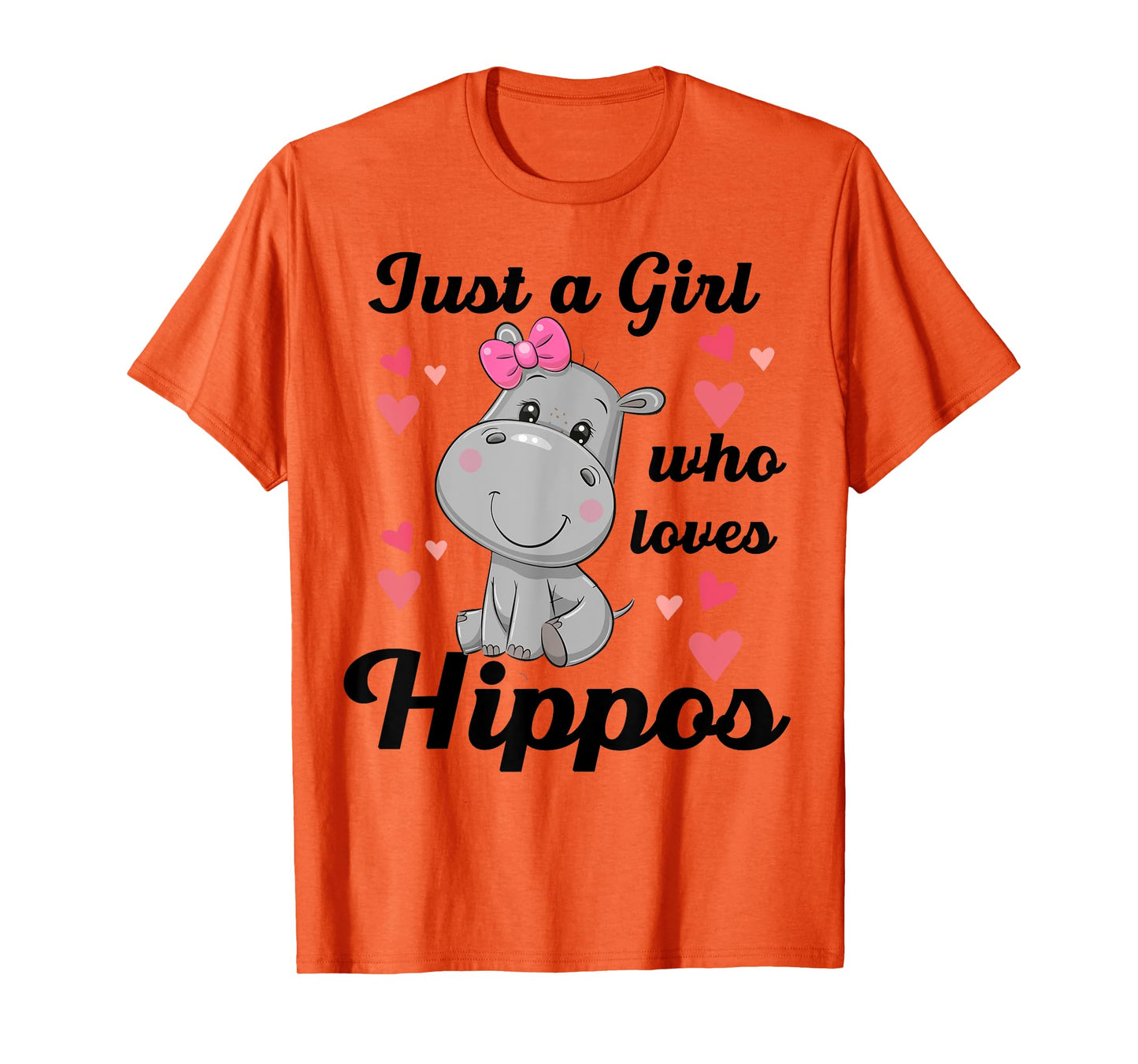 Cute Hippo-Shirt Just A Girl Who Loves Hippo Kids Toddler T-Shirt