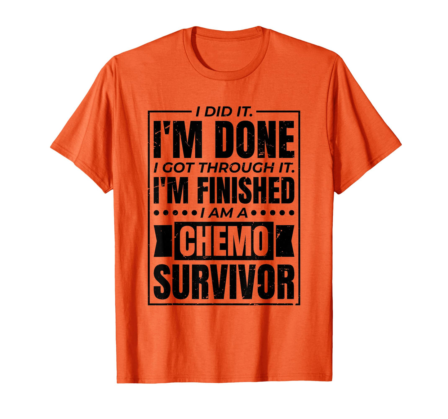 Chemotheraphy & Cancer Patient Designs I Got Through It I Am A Chemo Survivor Unisex-Adults Grey T-Shirt Small