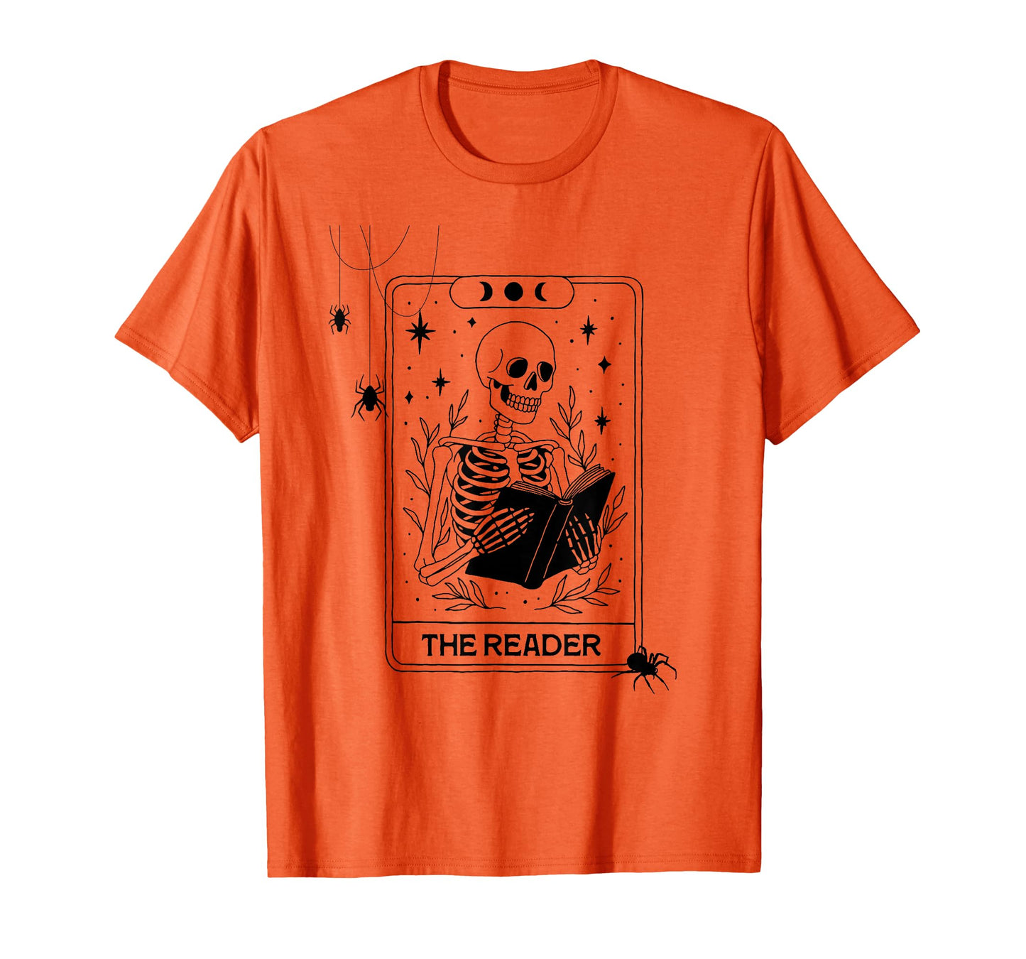 A Skeleton Reading Makes The Perfect October Vibe. T-Shirt
