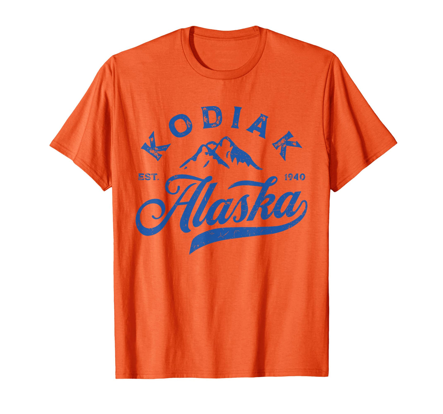 Vintage Kodiak Alaska AK Mountains Family Vacation Souvenir T-Shirt