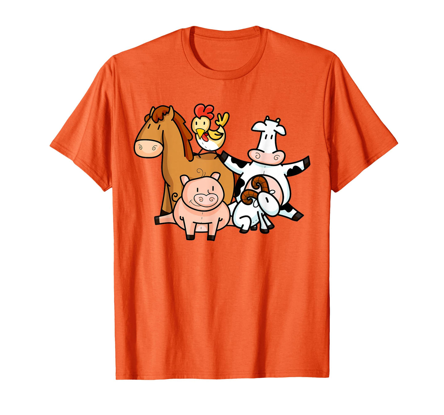 Farmer Animals Children Shirt | Cool Young Barn Animals Gift T-Shirt