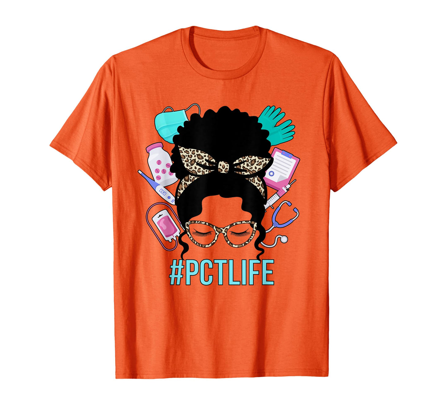 Black PCT Life Patient Care Tech Patient Care Technician T-Shirt