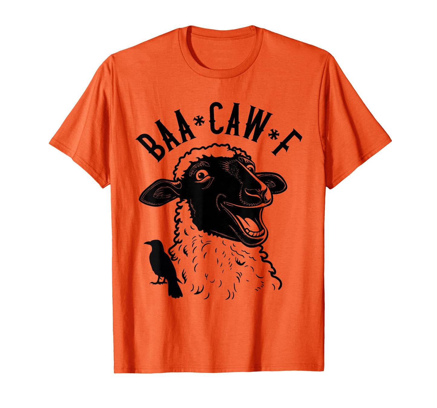 Sheep Baa + Crow Caw Back Off Pun Funny Tee for Introverts T-Shirt