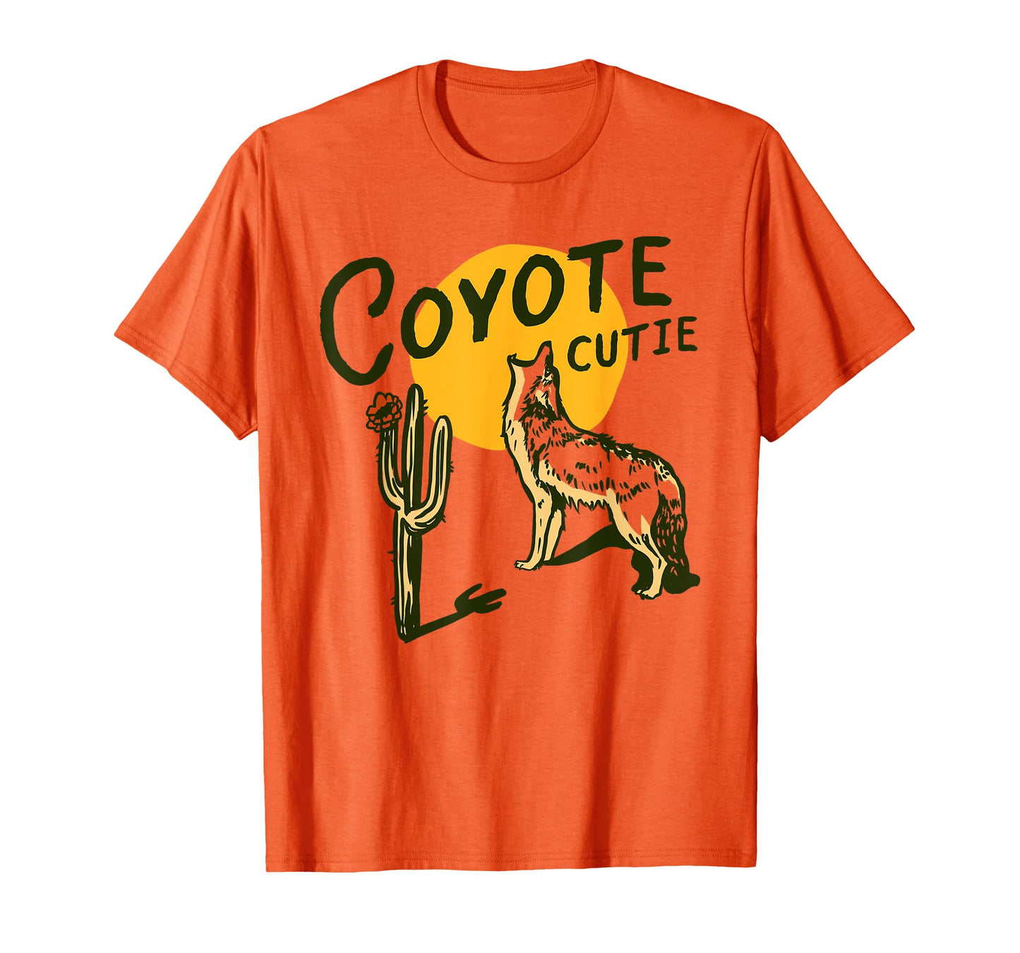 Coyote Cutie: Cute, Adorable Howl At The Moon Wolf Animal T-Shirt