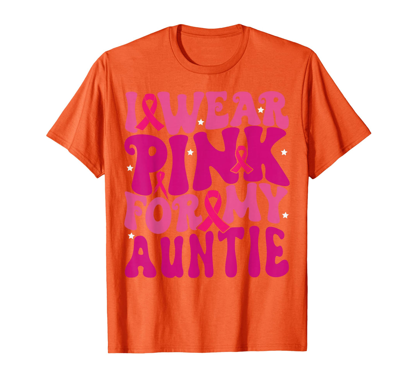 I Wear Pink for My Auntie Breast Cancer Awareness Kids T-Shirt