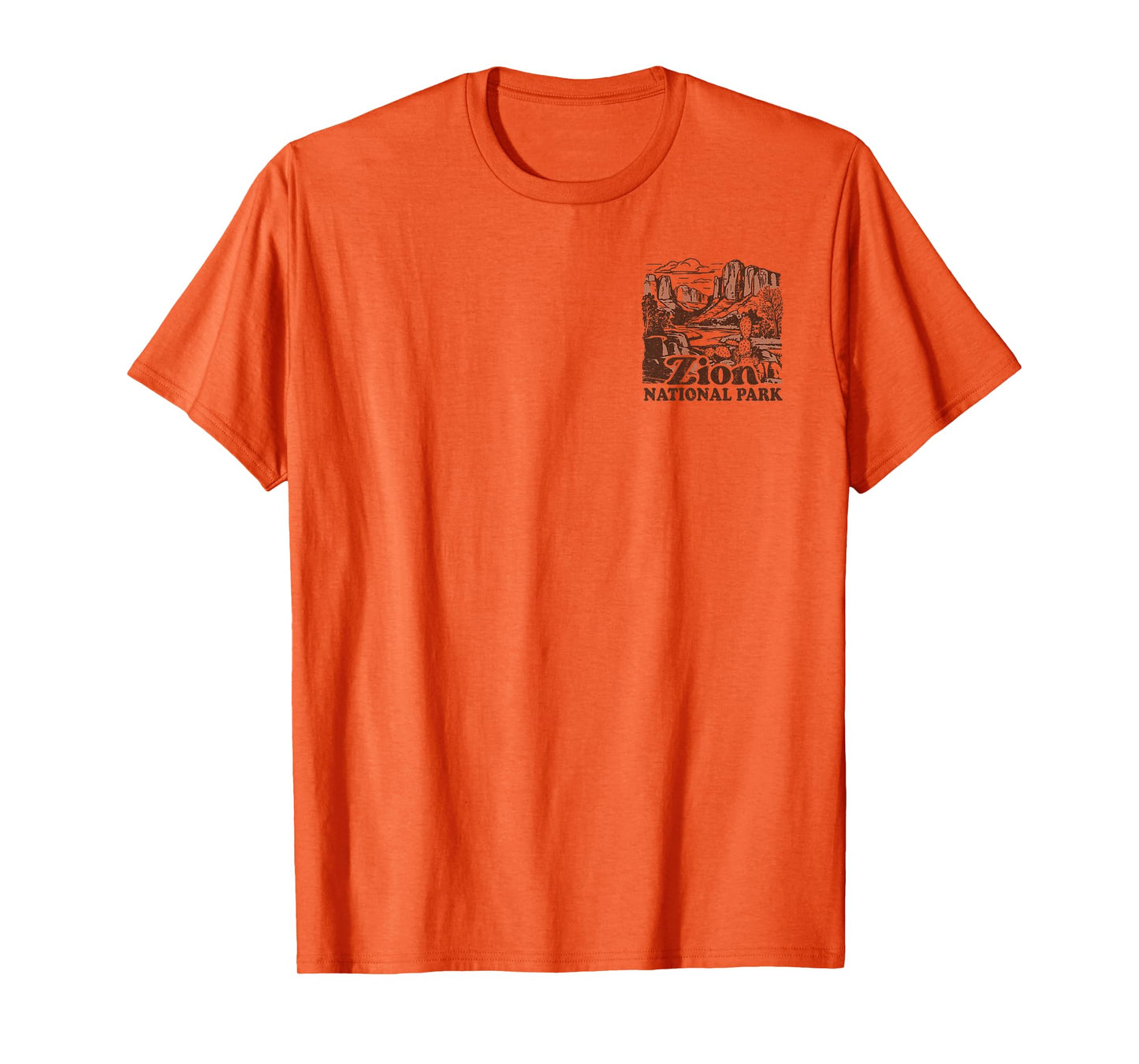 Zion National Park Front and Back T-Shirt