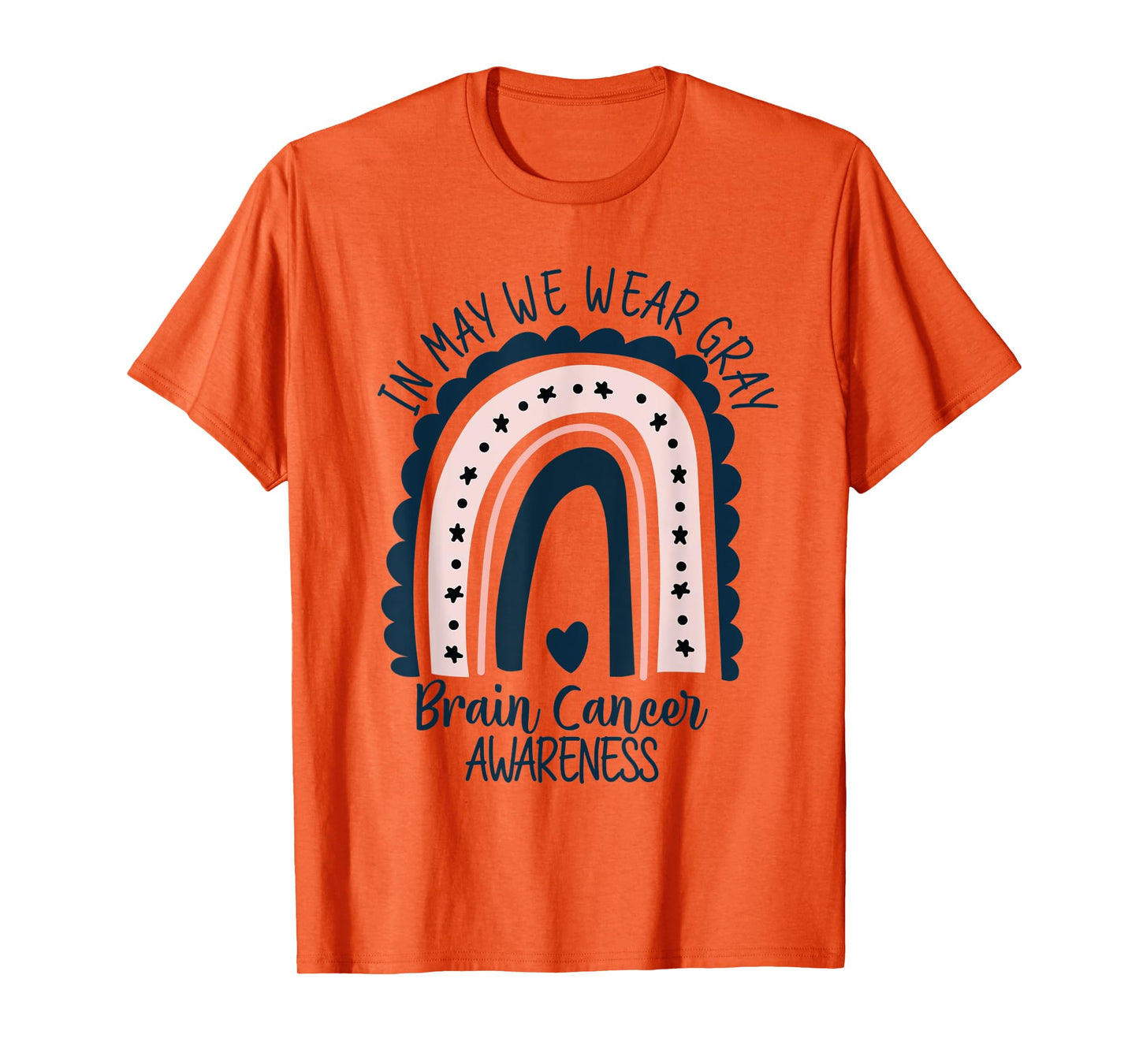 In May We Wear This Brain Cancer Awareness Grey Brain Cancer T-Shirt