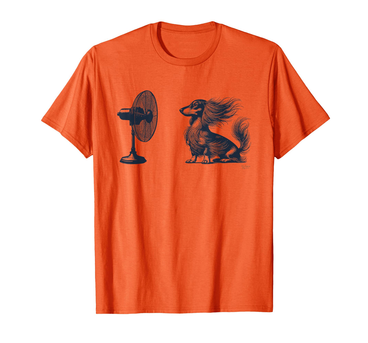 Long-Haired Dachshund Fan Club Funny Dog Wienerdog Breeze T-Shirt