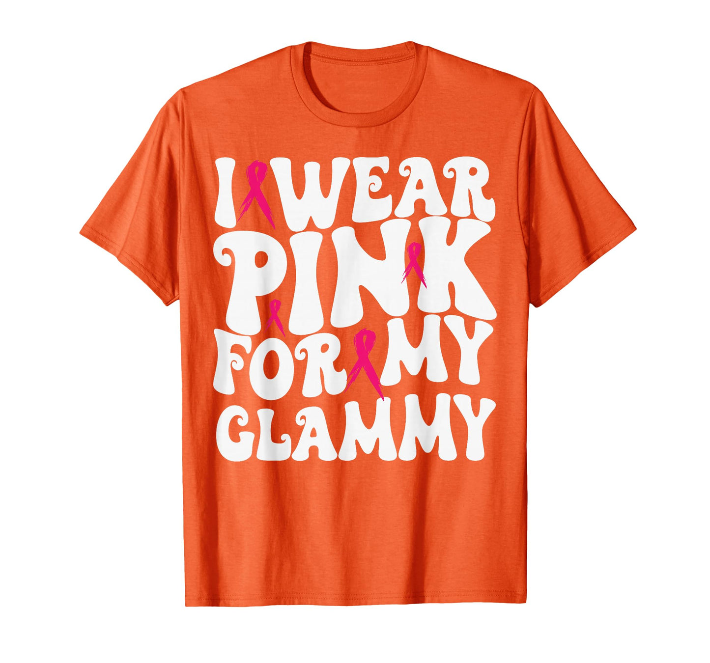 I Wear Pink for My Glammy Breast Cancer Awareness Kids T-Shirt