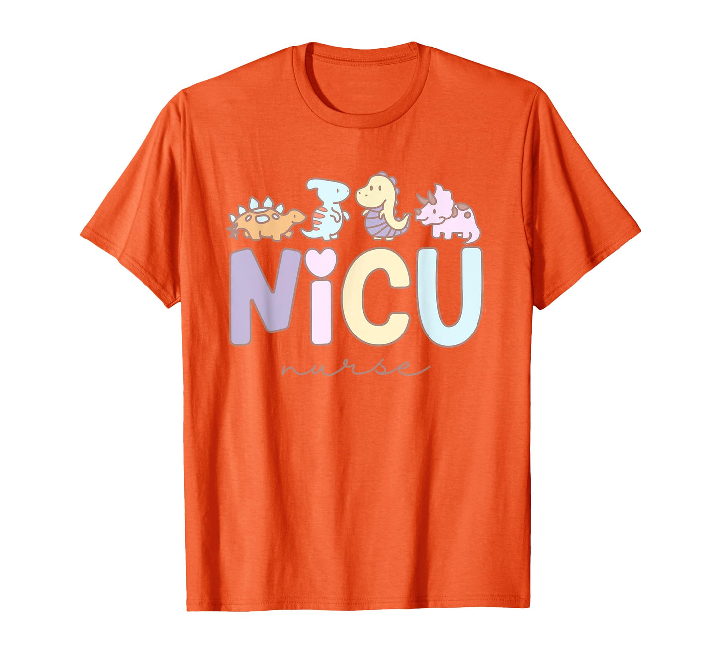 Retro NICU Nurse Dinosaur Neonatal Intensive Care Unit T-Shirt