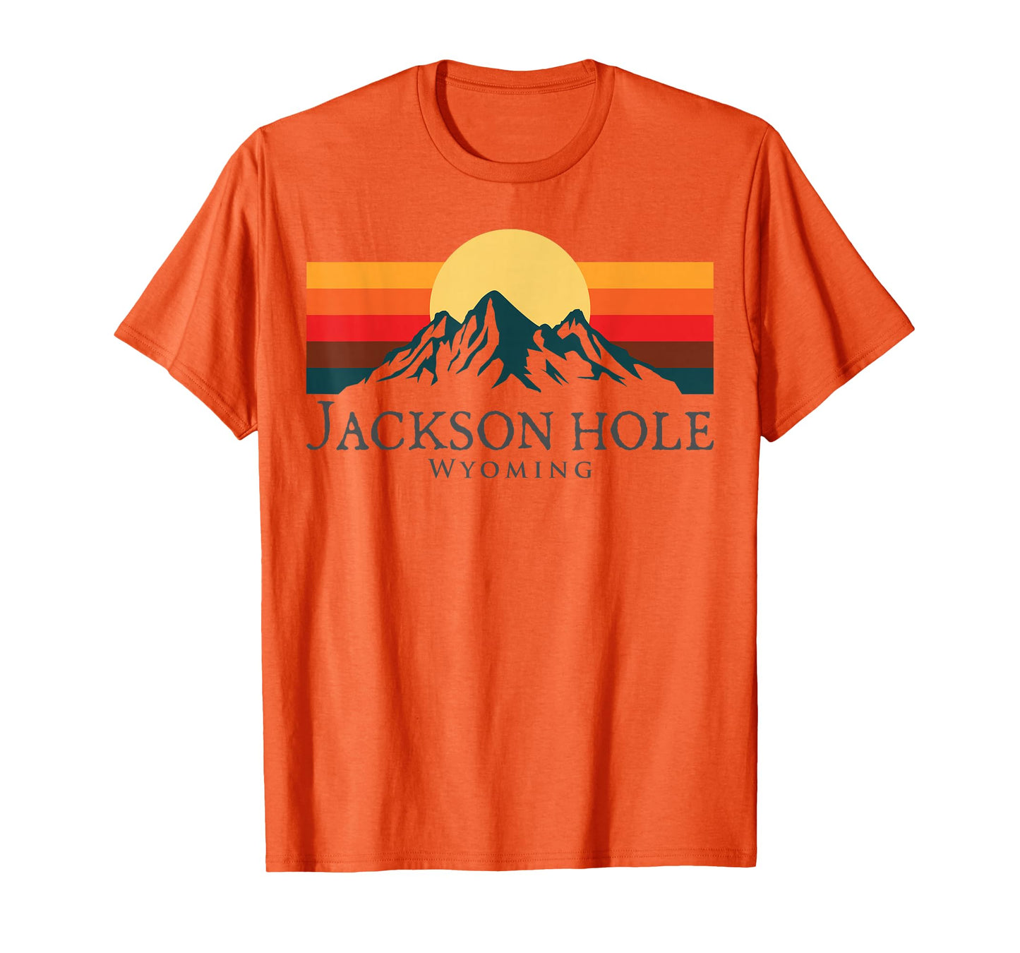 Jackson Hole Wyoming Mountains Vintage Hiking Souvenir T-Shirt