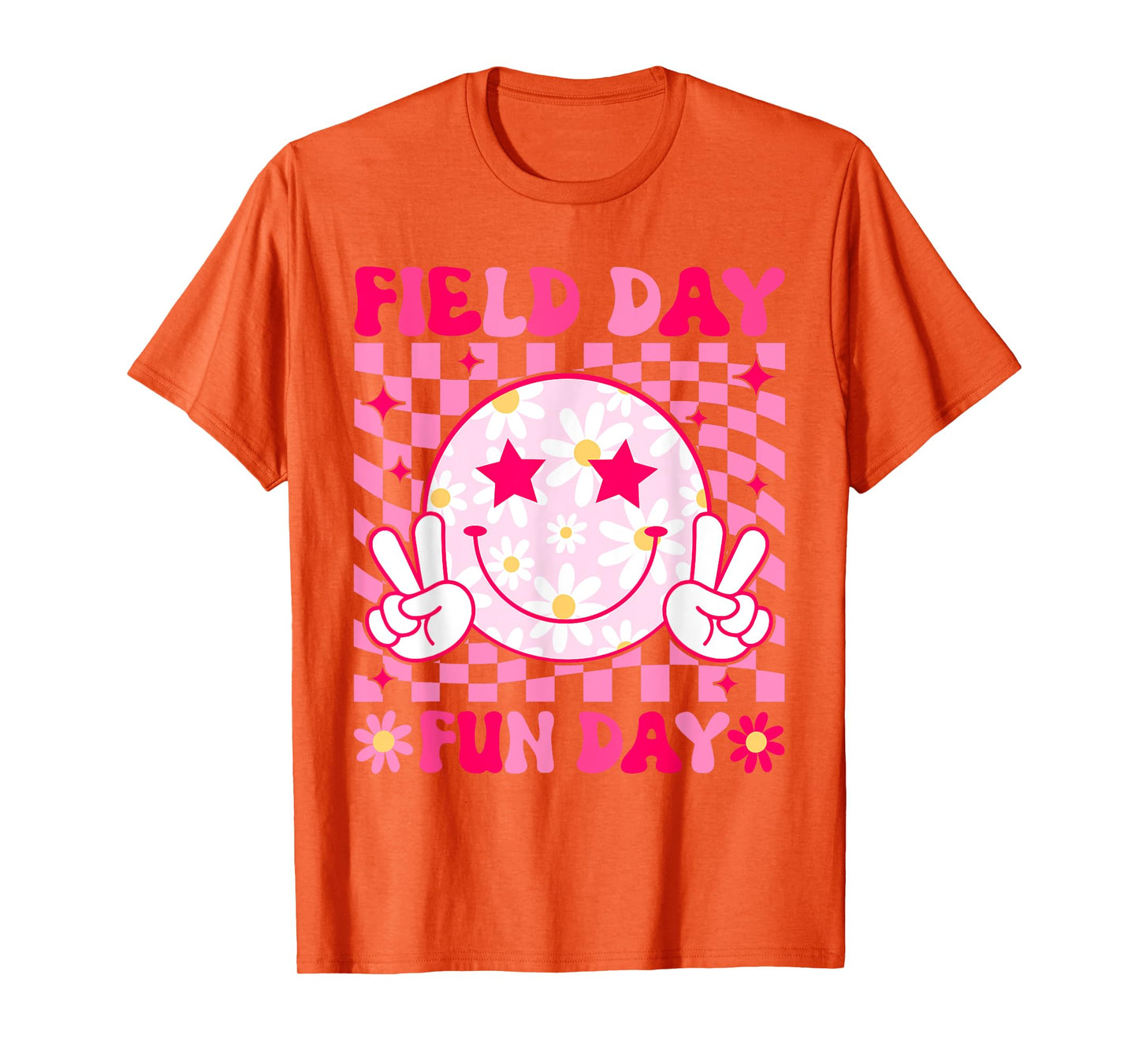 Groovy Field Day Fun Day Teacher Boys Girls Kids T-Shirt