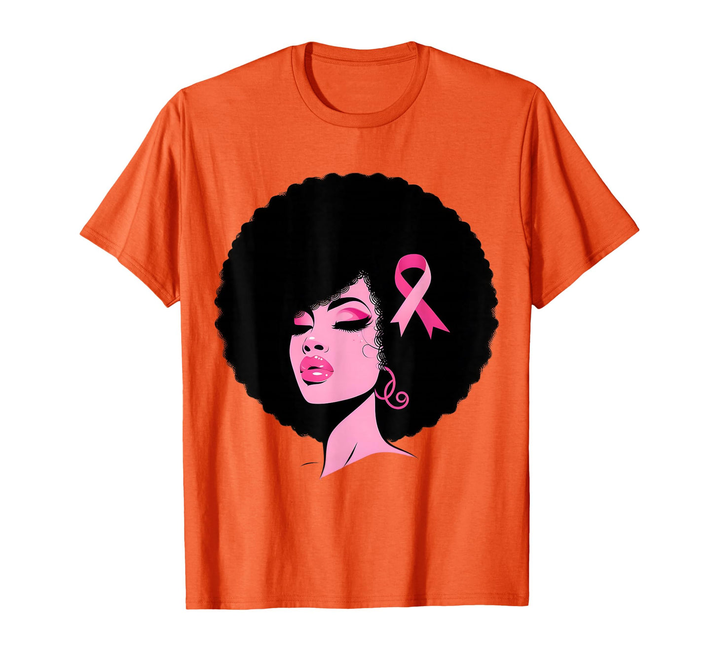 Breast Cancer Black African American Women Support Pink T-Shirt